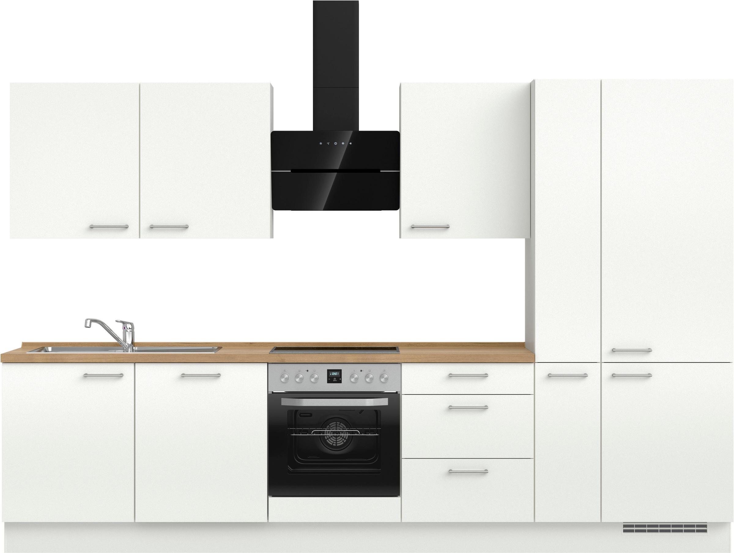 nobilia® Küchenzeile »"Laser II", Ausrichtung wählbar, Breite 330 cm« vormo günstig online kaufen