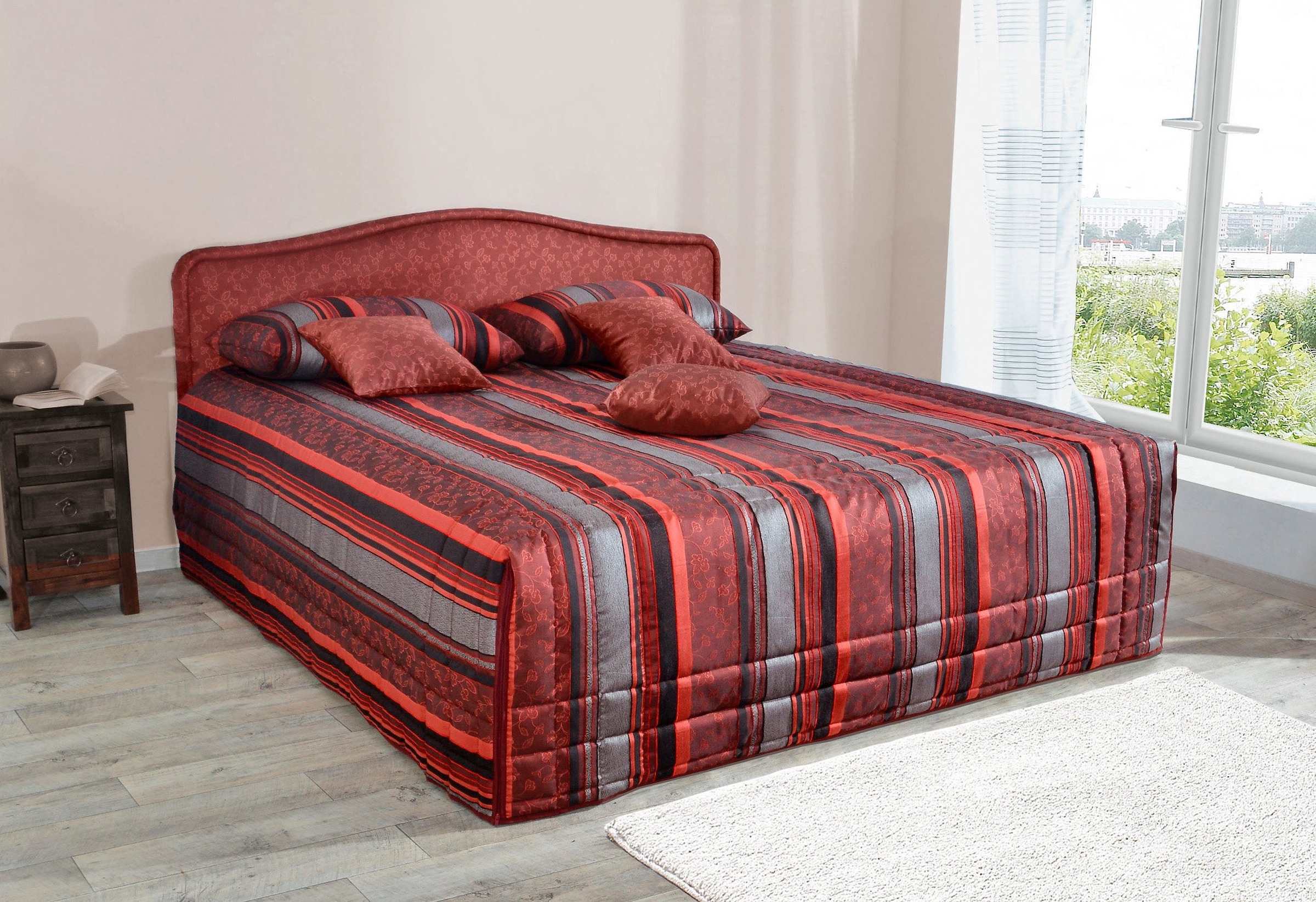 Westfalia Schlafkomfort Polsterbett, kaufen und Matratze Ausführung mit Bettkasten online Tagesdecke bei inkl
