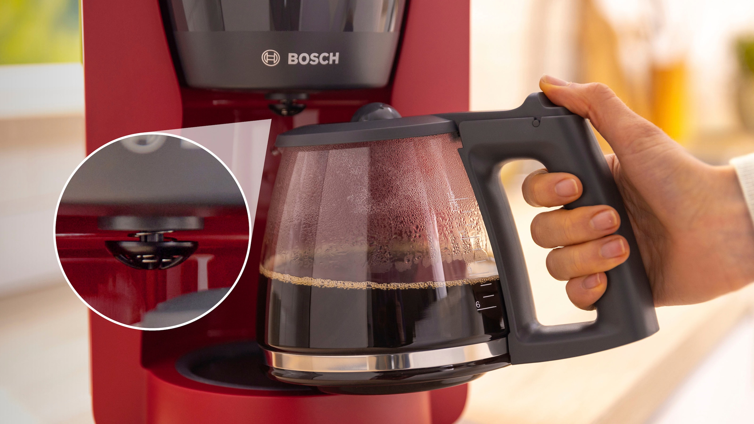 BOSCH Filterkaffeemaschine »MyMoment TKA3M134«, 1,25 l Kaffeekanne,  Papierfilter, 1x4, 60min Warmhaltefunktion, Aroma intense,  Entkalkungsprogramm, 1200 W kaufen | Filterkaffeemaschinen