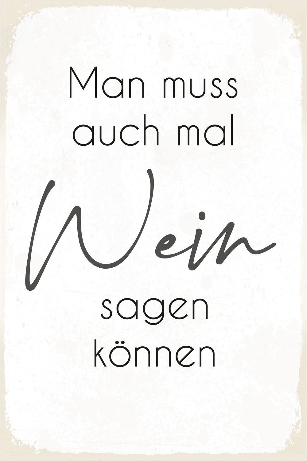 queence Metallbild »Wein« Sprüche 1 Stk. tlg. Sprüche, Texte, witzig, für d günstig online kaufen
