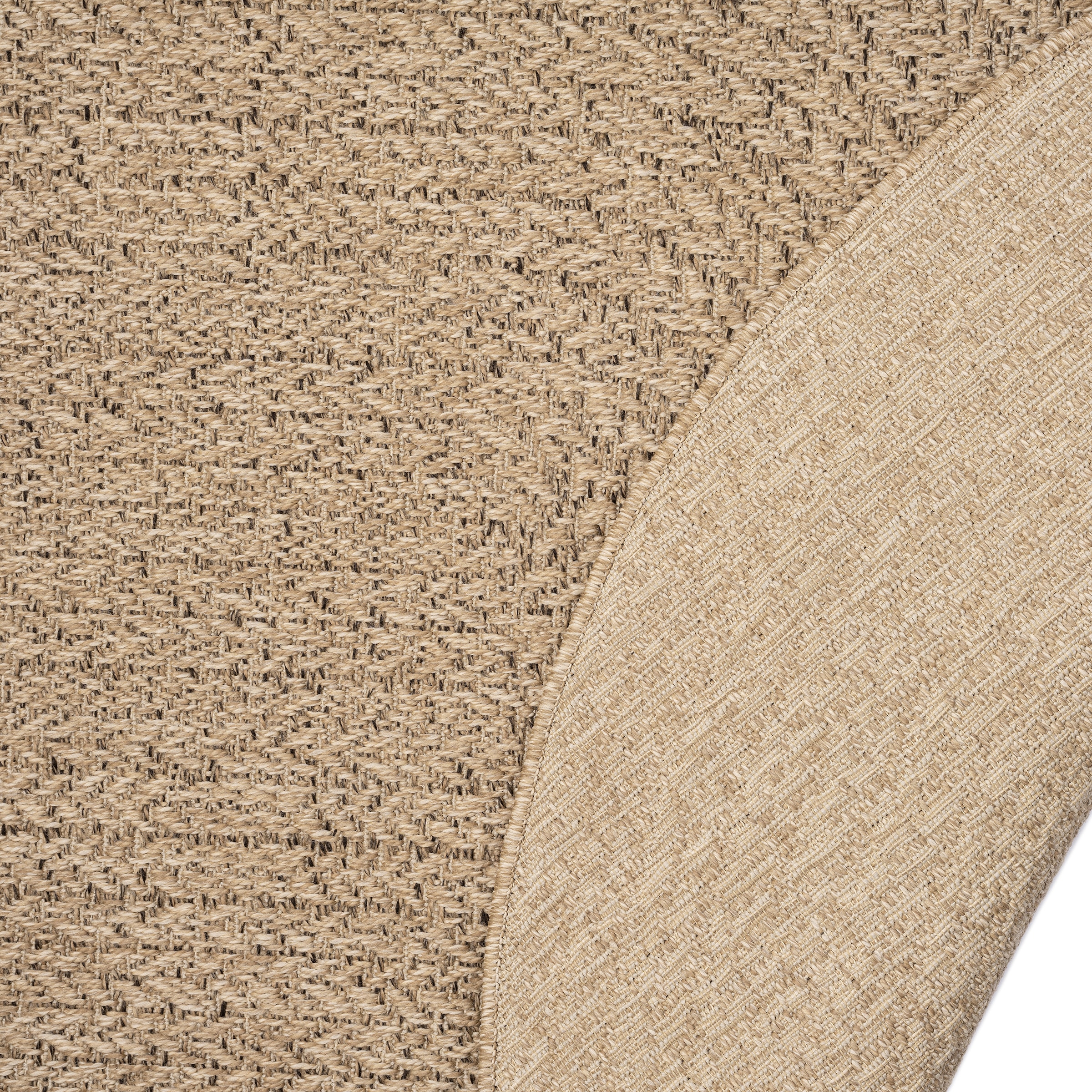 merinos Teppich »Kenzy 2«, 10 mm Höhe, robuster In- und Outdoor Teppich im natürlichen Jute-Look, wetterfest