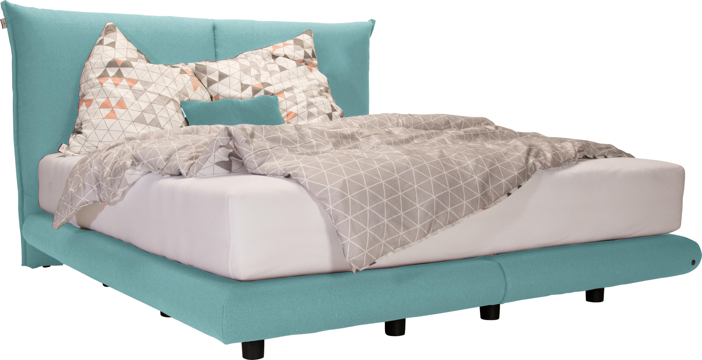 Bild von TOM TAILOR HOME Boxspringbett »SOHO PILLOW BOX«, in Schwebeoptik, Kopfteil in Kissenform, Höhe 120 cm