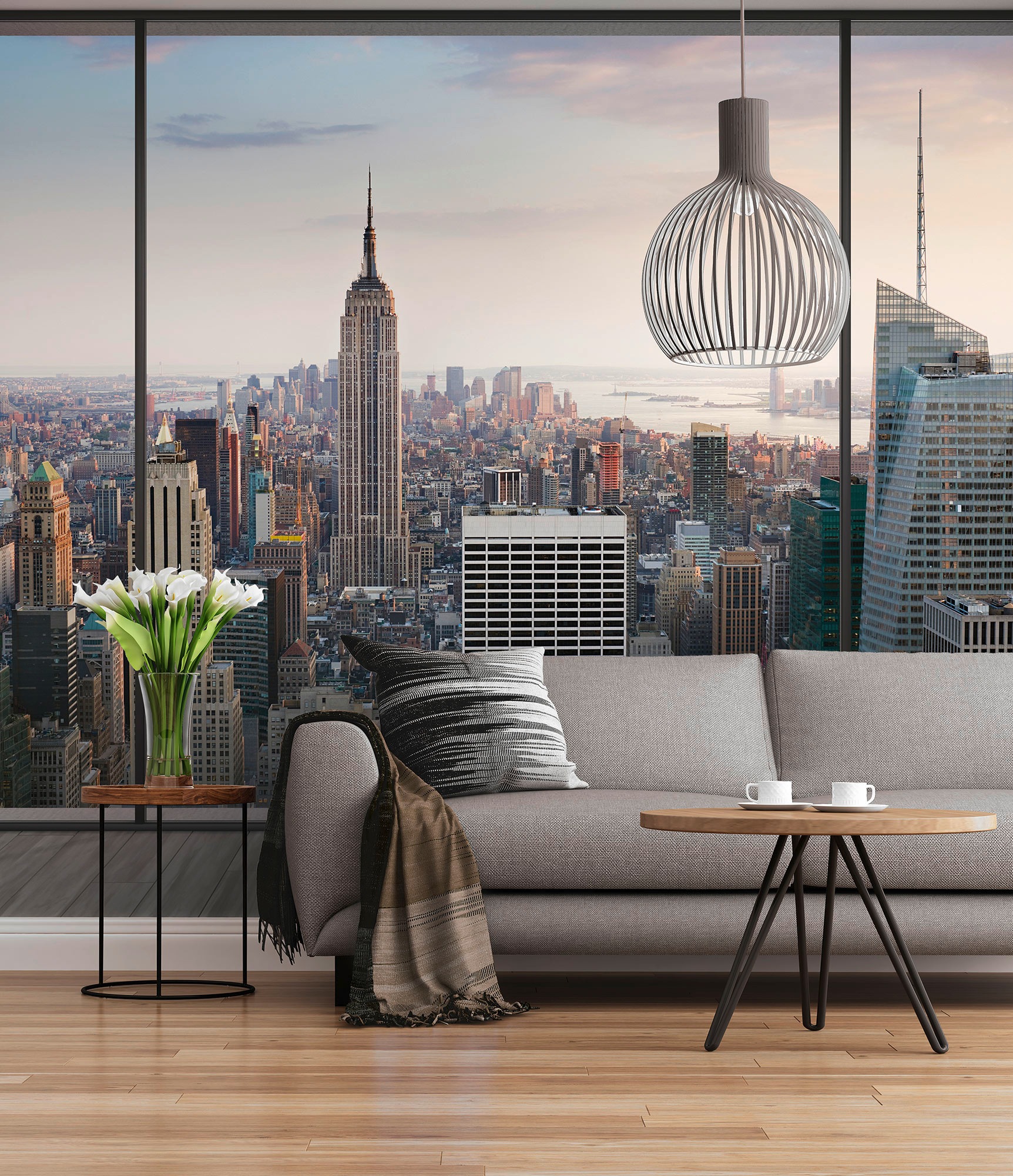 Komar Fototapete »Penthouse - Größe 368 x 254 cm«, bedruckt, Wohnzimmer, Sc günstig online kaufen