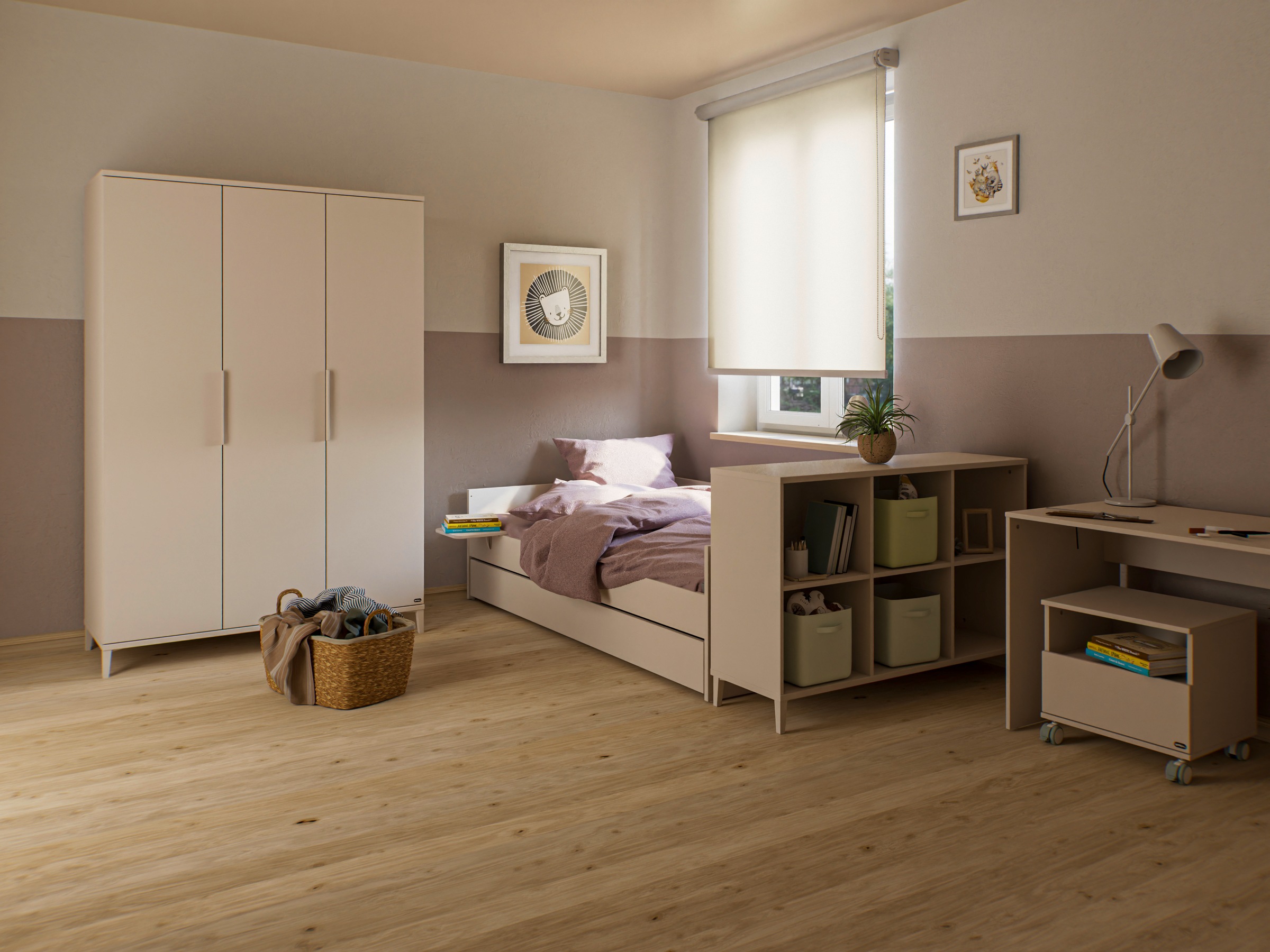 YUNY by PAIDI Schreibtisch »SISTER LOU in Beige, Breite 100 cm« kratzfest u günstig online kaufen