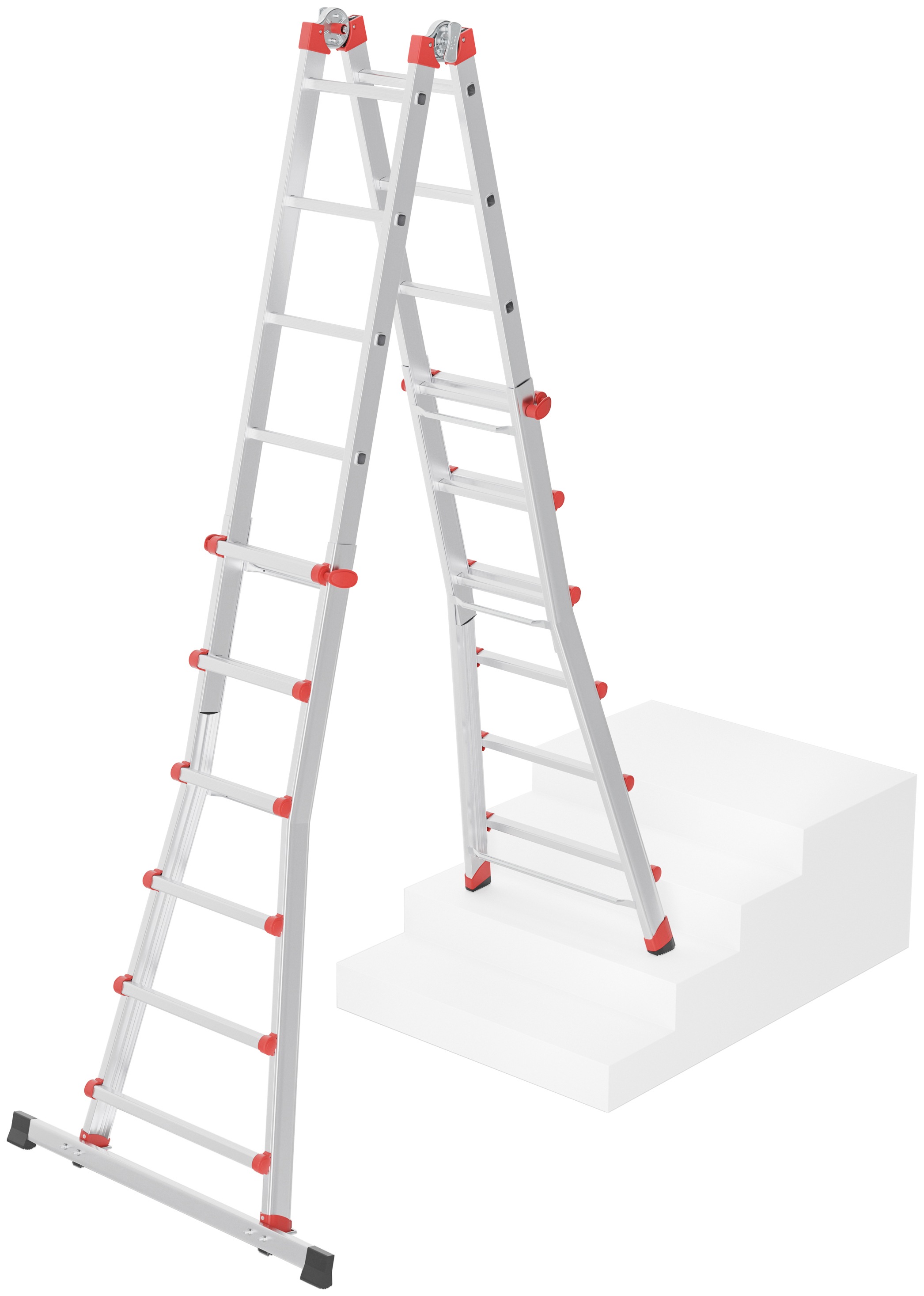 Hailo Vielzweckleiter »M80«, Aluminium, 4x3 Sprossen