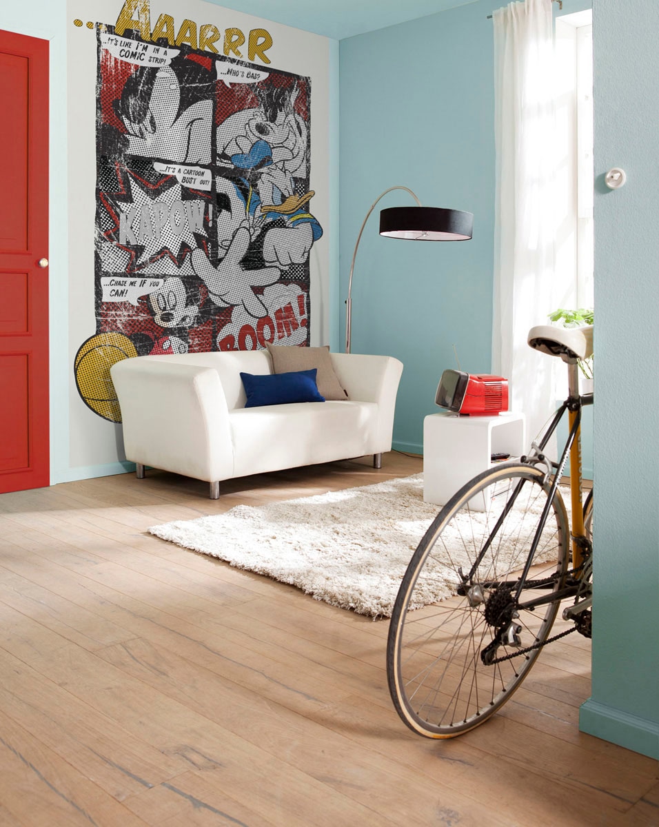 Komar Fototapete »Mickey's Great Escape - Größe 184 x 254 cm« bedruckt glat günstig online kaufen