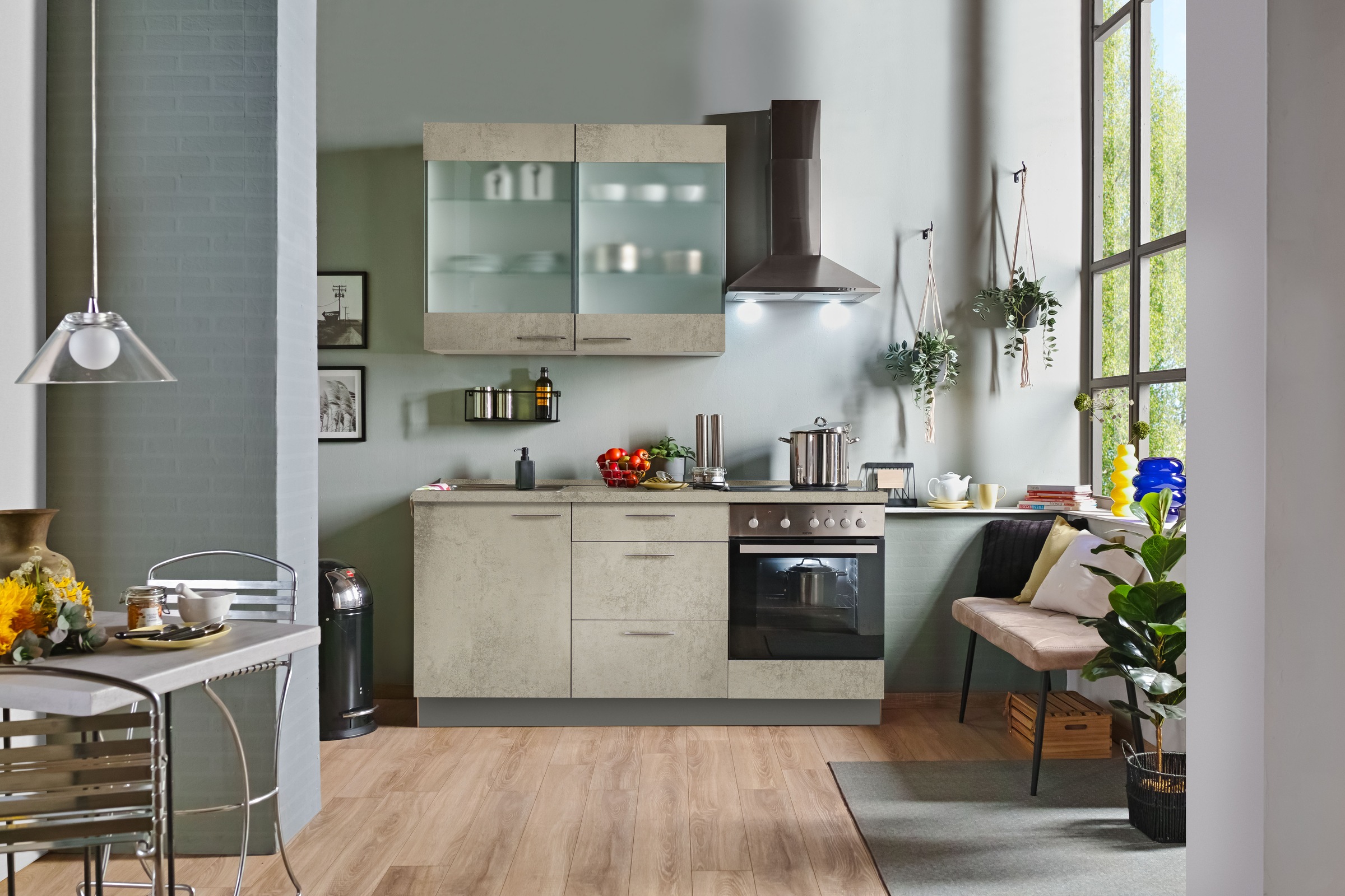 KOCHSTATION Küche »Trea« vormontiert, wahlweise mit E-Geräten, Stellbreite günstig online kaufen