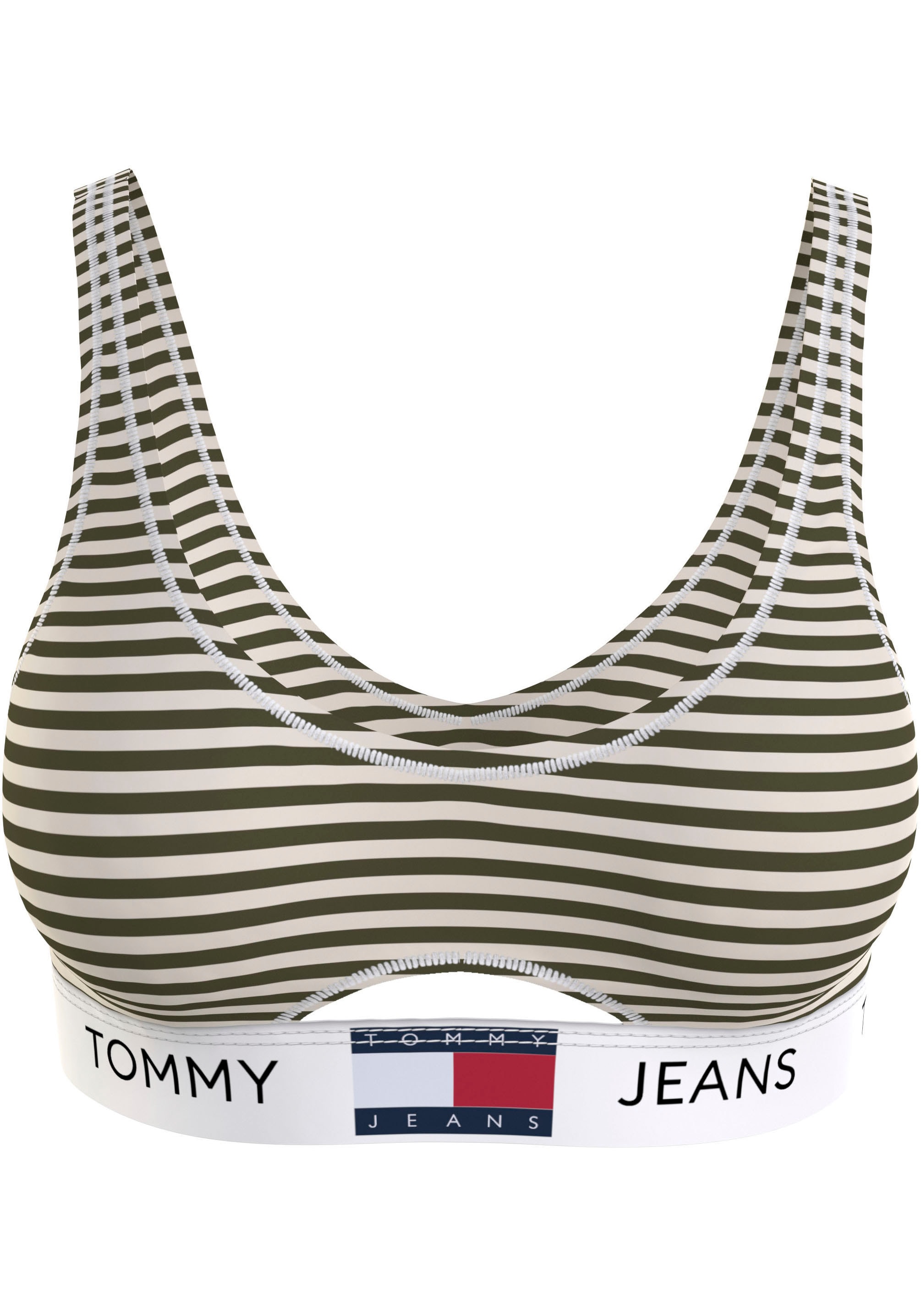 Tommy Hilfiger Underwear Bralette-BH »KEYHOLE BRALETTE PRINT«, im Streifendessin, Cutout