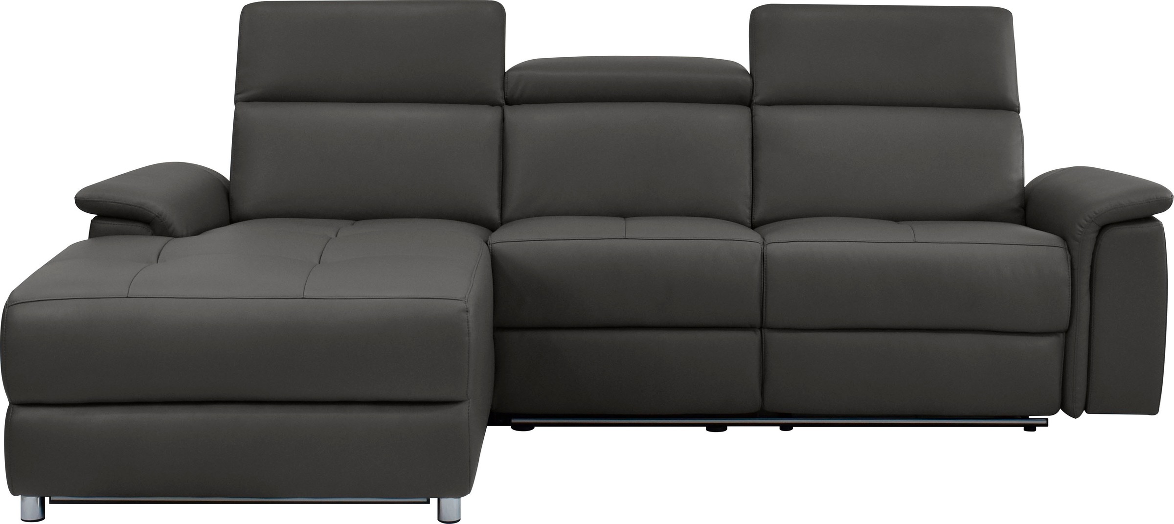 Home affaire Ecksofa »Pareli, L-Form, 259cm,m. Recamiere, Echtleder, Kunstl günstig online kaufen