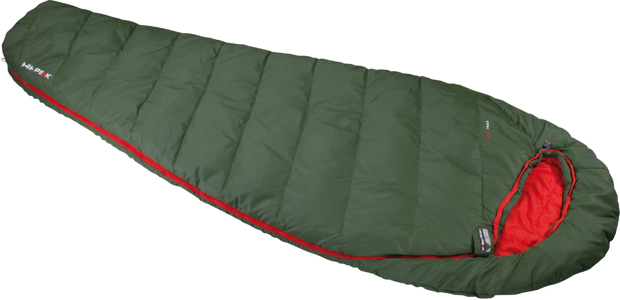 Mumienschlafsack "Schlafsack Pak 1000 Eco" grün/rot B/L: 80 cm x 220 cm
