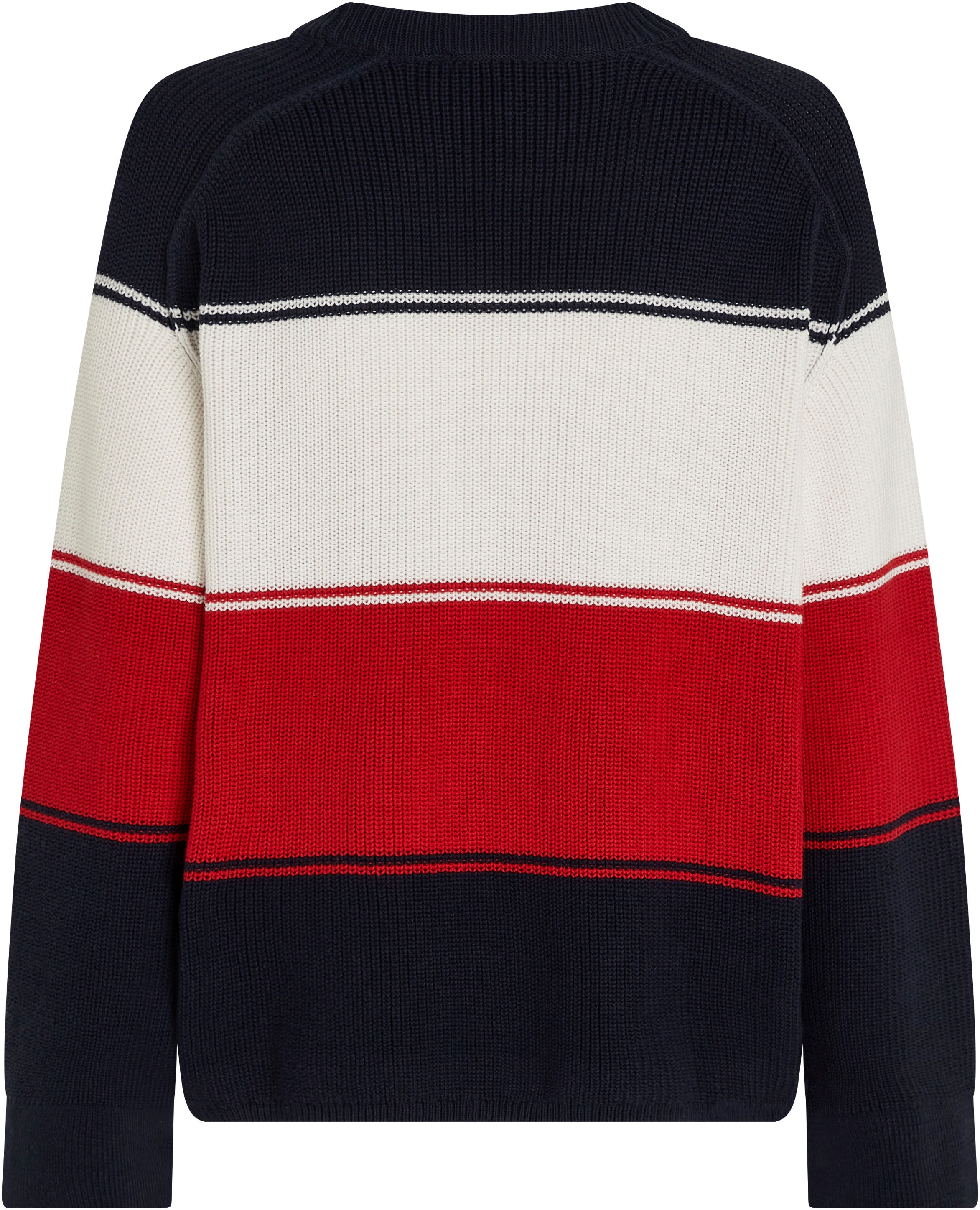 Tommy Hilfiger Rundhalspullover, (Global Serie TH WOMEN), mit Logostickerei