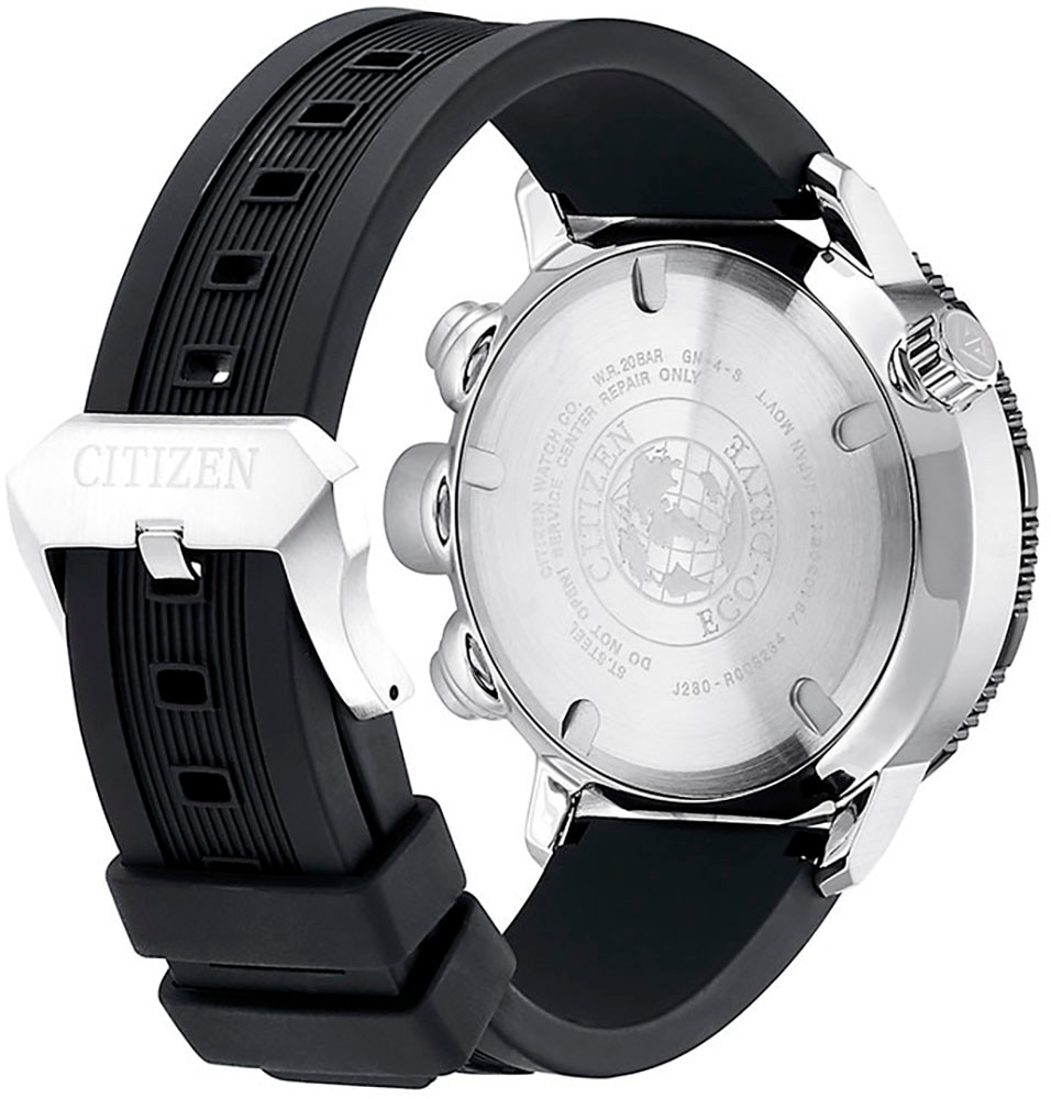 Citizen Solaruhr »Promaster Altichron«, Armbanduhr, Herrenuhr, bis 20 bar wasserdicht, Datum, Leuchtzeiger