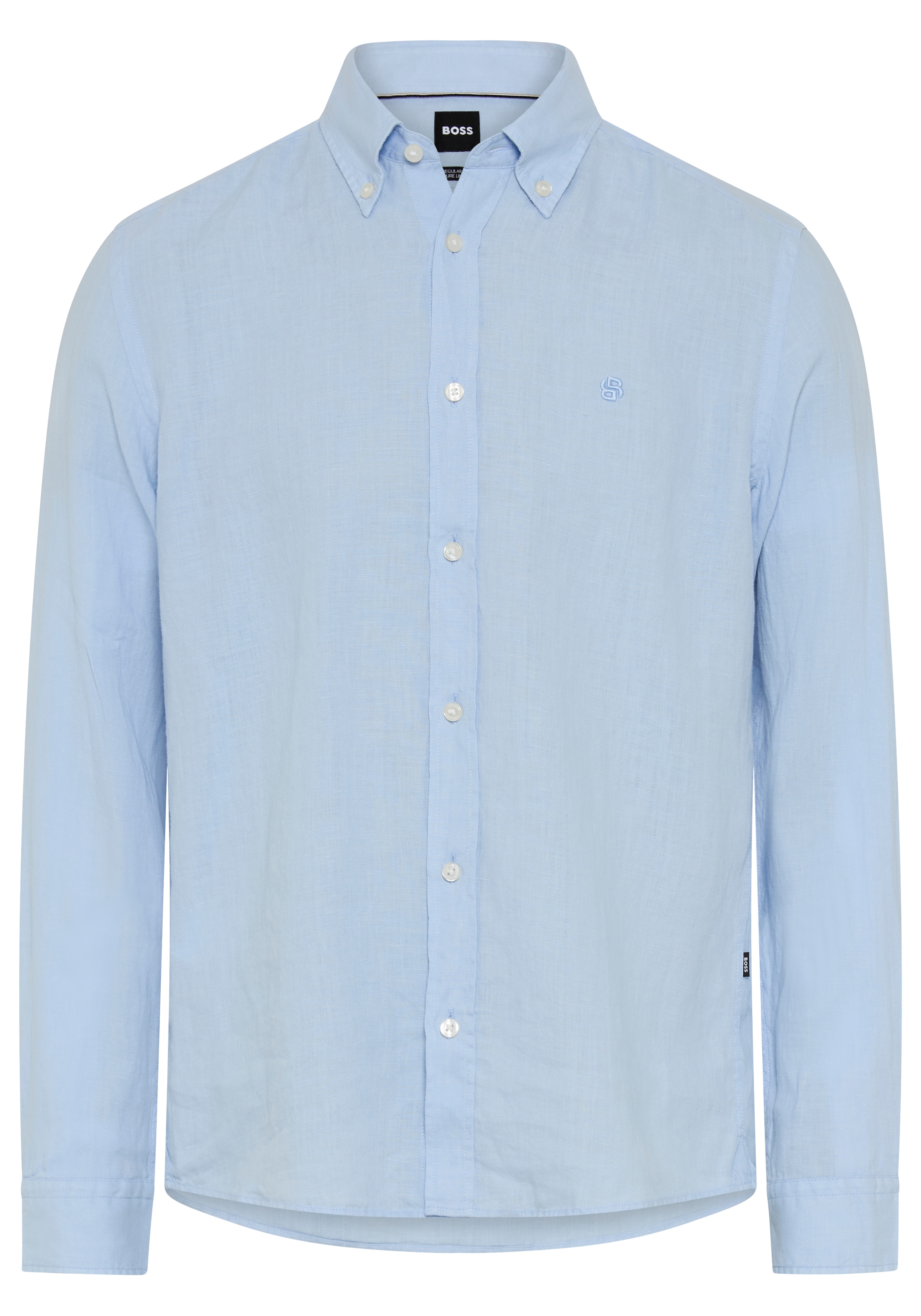 BOSS Leinenhemd »LIAM« 100% Leinen mit Button-Down-Kragen, regular fit
