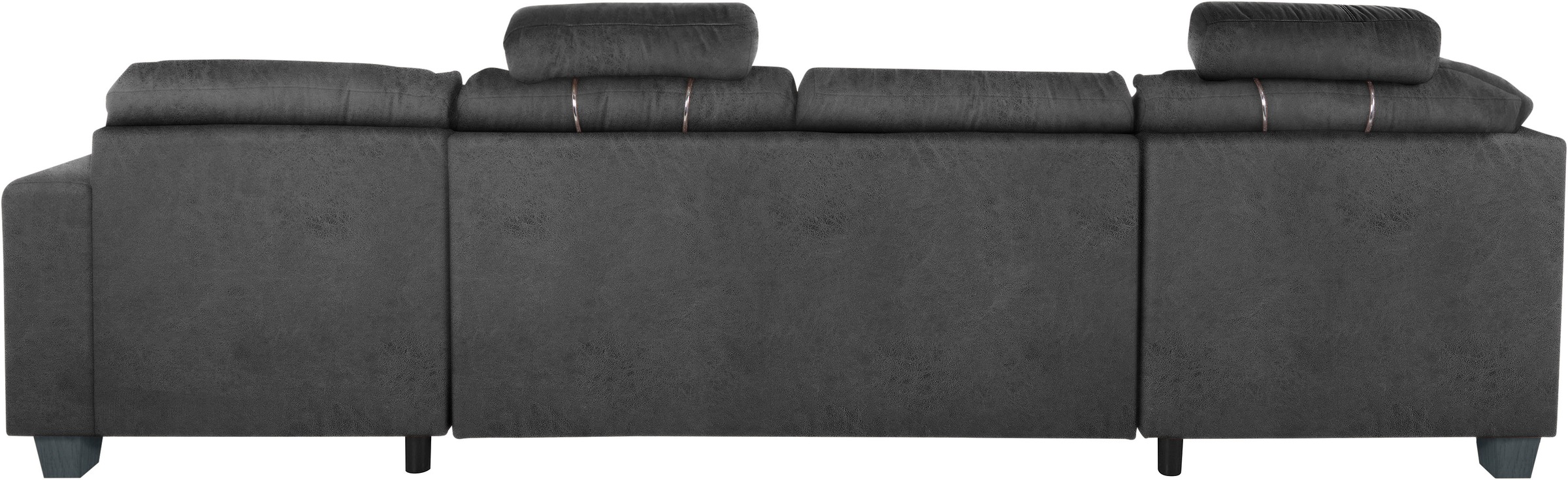 TRENDMANUFAKTUR Wohnlandschaft »Chamber, U-Form«, inklusive zwei Kopfstützen, wahlweise mit Bettfunktion