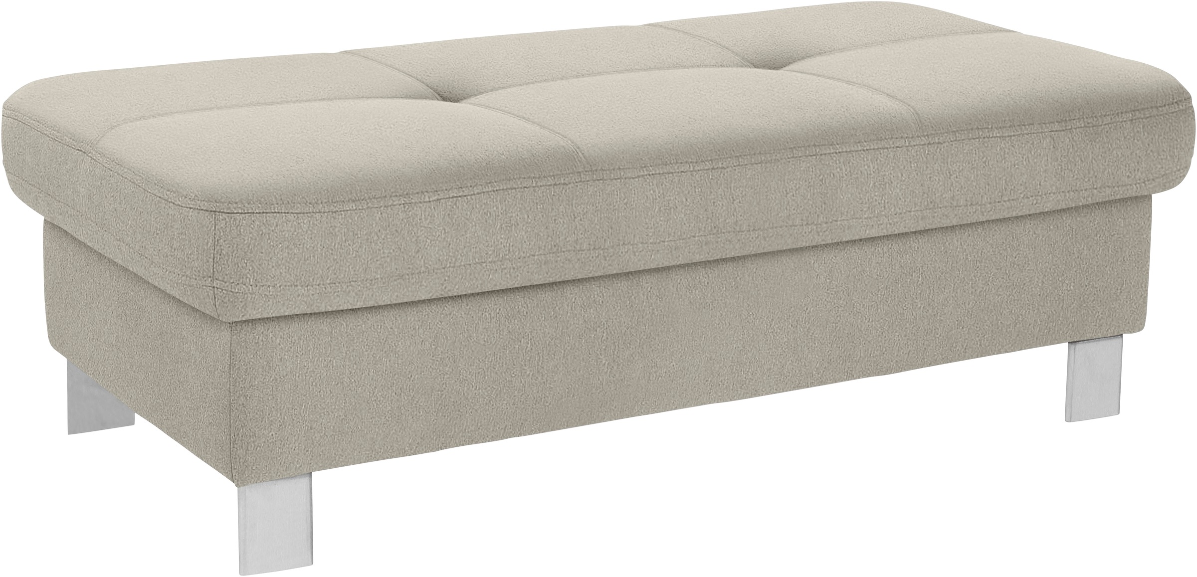 exxpo - sofa fashion Hocker »Fiji Bankhocker mit Staufach unter der Sitzfläche«, elegant modern mit toller Detailverarbeitung