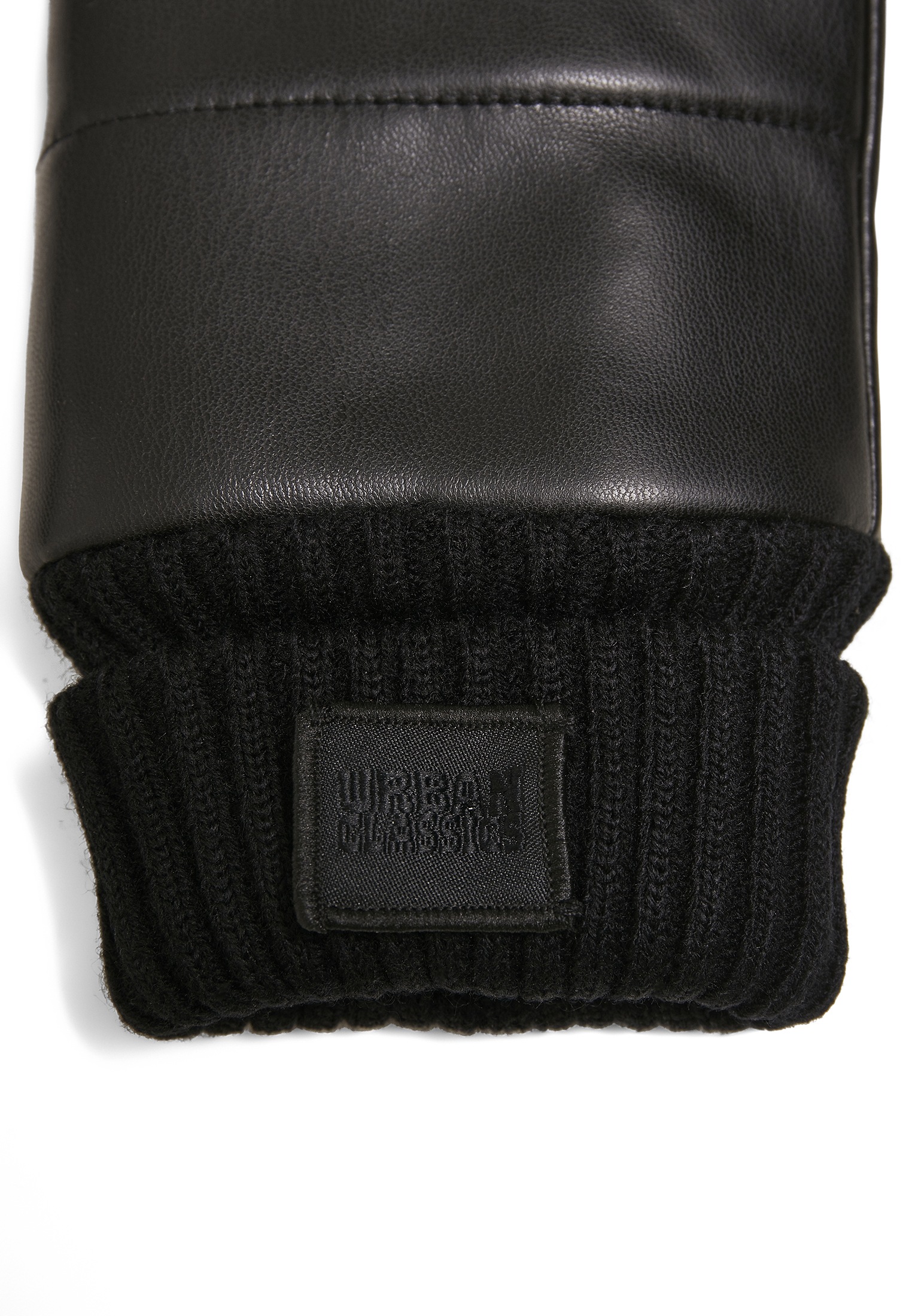 URBAN CLASSICS Baumwollhandschuhe »Urban Classics Unisex Puffer Imitation Leather Gloves«