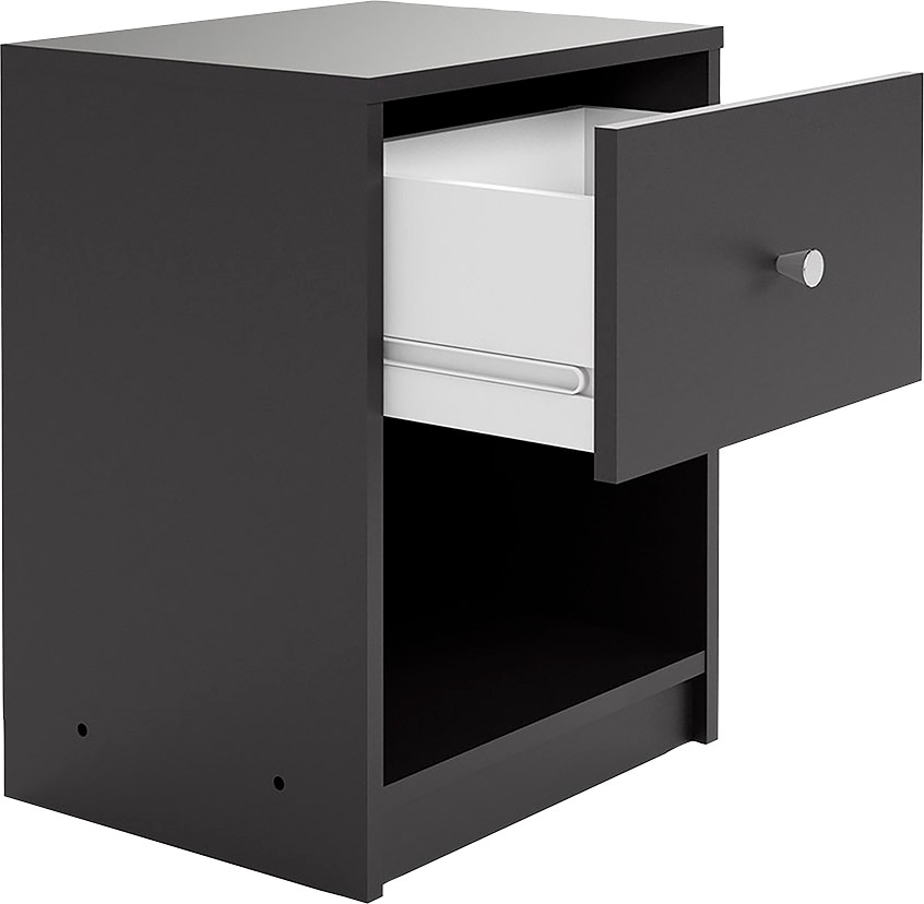 Home affaire Nachtkommode »May, Nachttisch, Nachtschrank, Beistelltisch,«, mit 1 Schublade und einem offenen Fach, Breite 38 cm, Höhe 48 cm