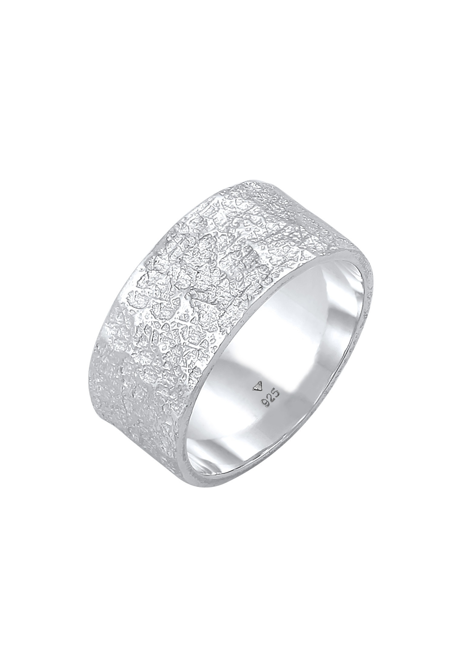 Kuzzoi Silberring »Herren Bandring Organic Struktur 925 Silber«