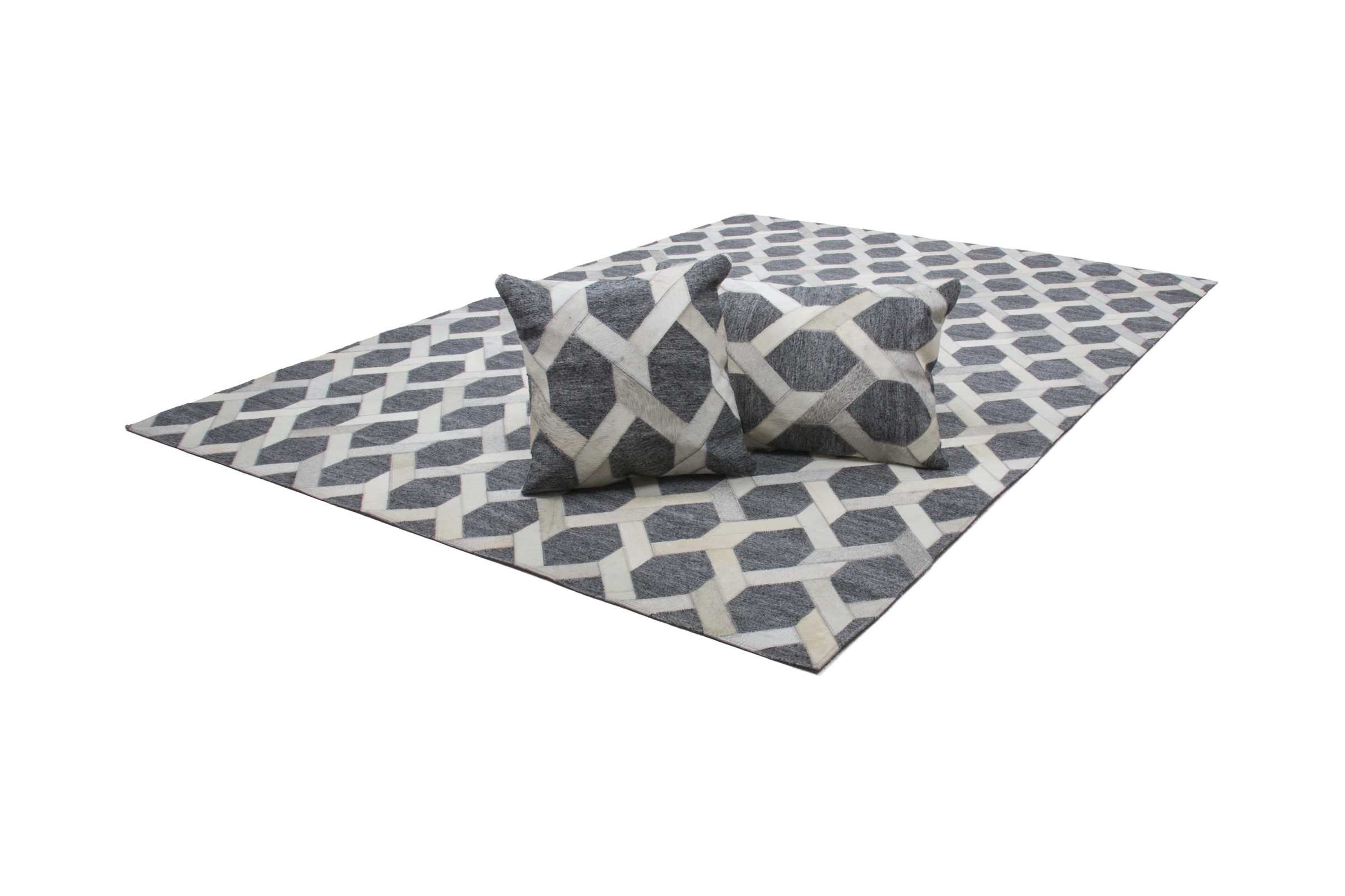 Kayoom Teppich »Chimera 110«, rechteckig, 11 mm Höhe, Materialmix aus Viskose und Leder, handgefertigtes Unikat
