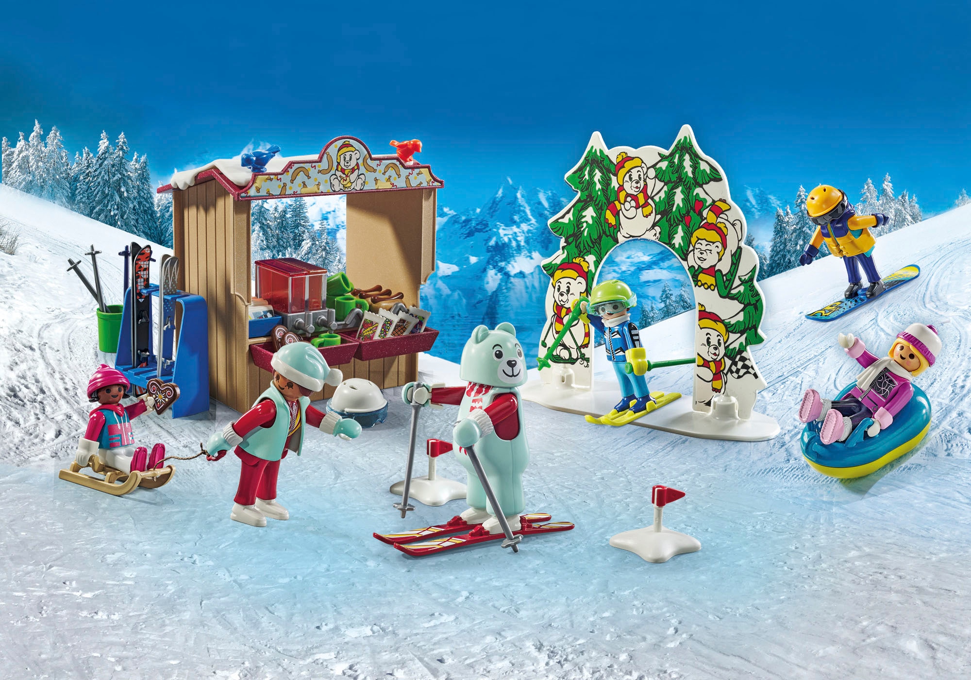 Playmobil® Konstruktions-Spielset »Skiwelt (71453), Family Fun«, (135 St.), Made in Europe