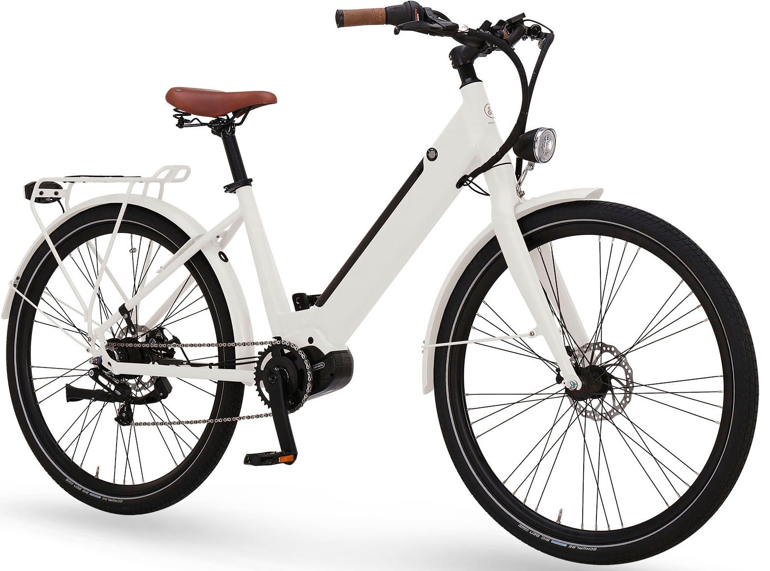 eGO Movement E-Bike »City 25 Julia Wave 45 cm Weiß 28"«, Enviolo, Mittelmotor 250 W, Pedelec, Elektrofahrrad für Damen u. Herren