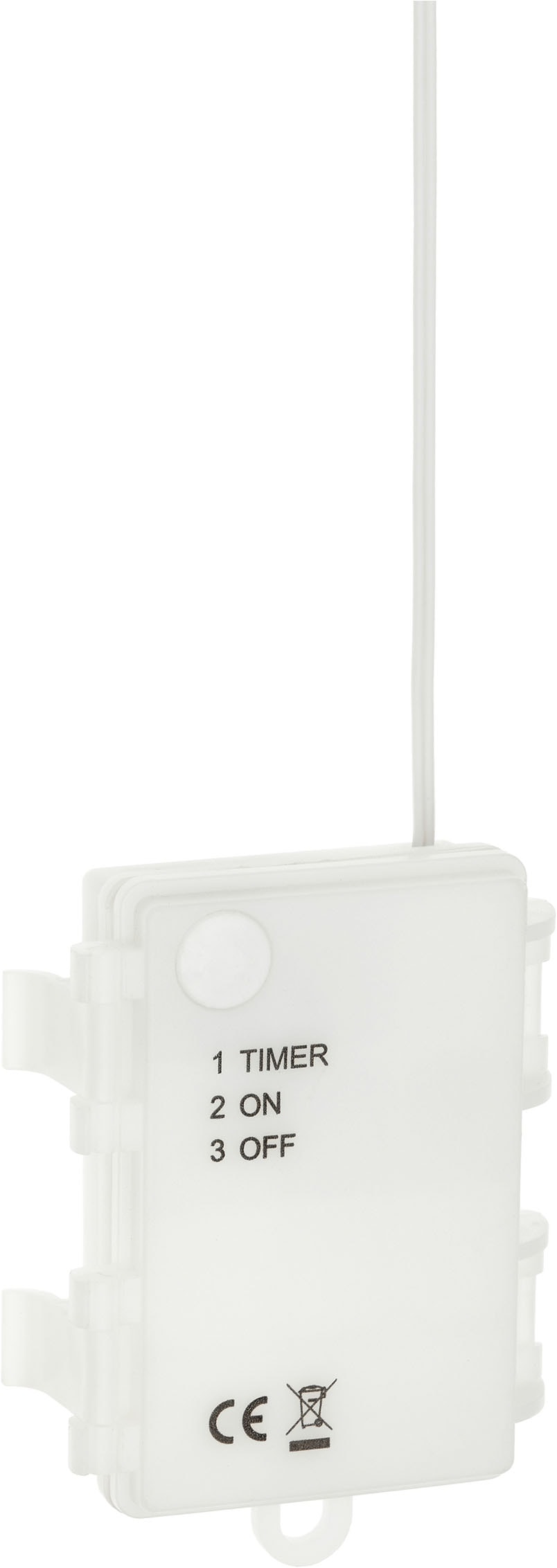 OTTO home LED-Lichterkette »Eisregen, in  1 / 2 o. 3 m Länge, Batterie, Timer, Indoor, Outdoor« Eiszapfen-Lichterkette, batteriebetrieben, IP44, Timer, warmweiß