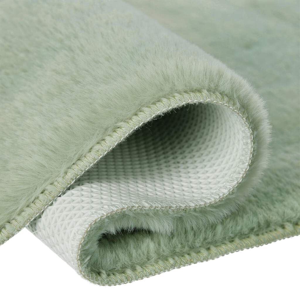 Carpet City Badematte »Topia Mats, Badteppich uni«, rutschhemmend beschichtet, strapazierfähig, Hochflor, Kaninchen Haptik, Polyester, Badezimmerteppich, waschbar