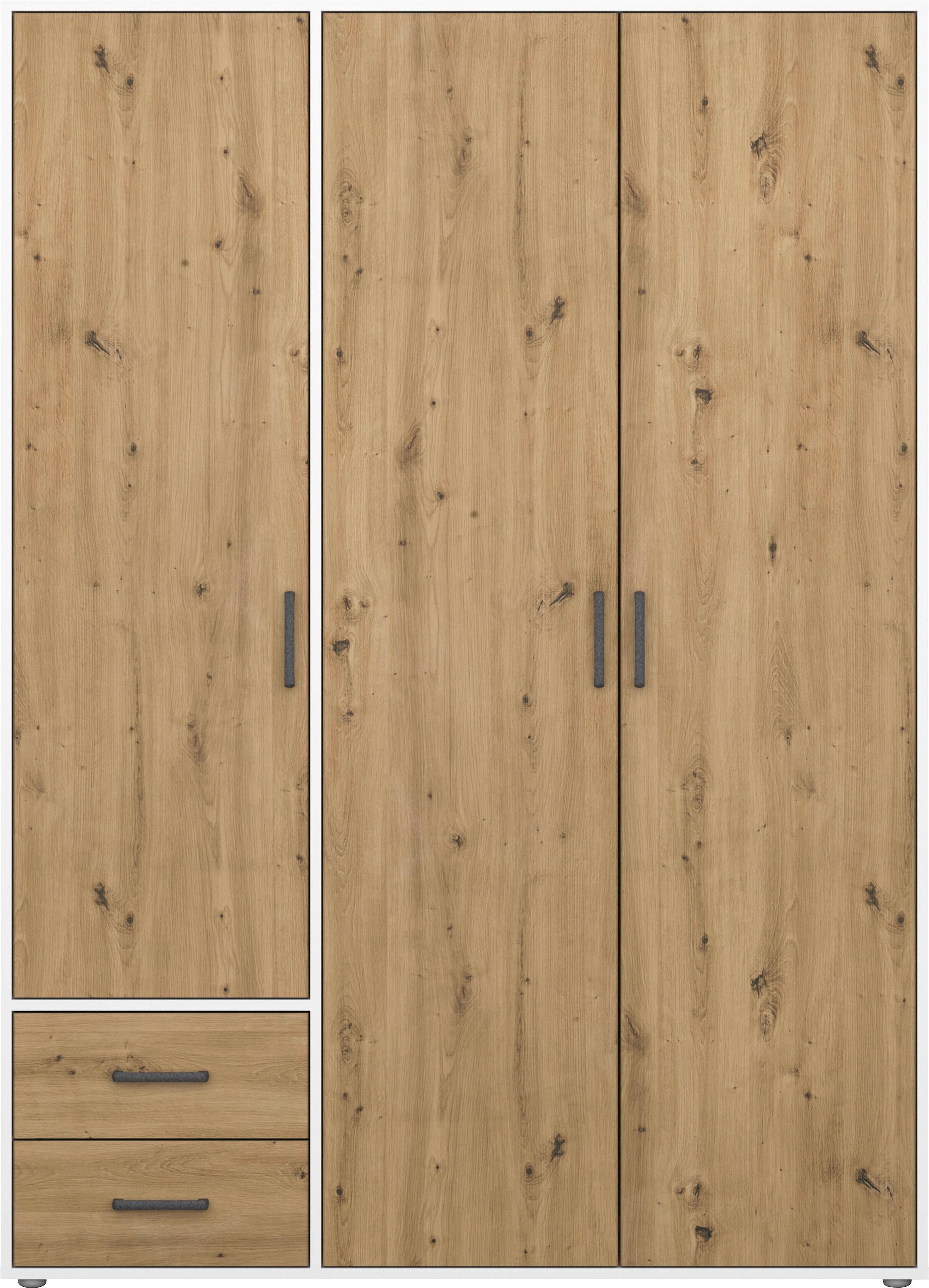 rauch Drehtürenschrank »Voyager, Kleiderschrank mit Außenschubkästen, Garderobe«, (in 3 verschiedenen Ausstattungen BASIC/CLASSIC/PREMIUM), in 3 Ausstattungen: BASIC/CLASSIC/PREMIUM, Made in Germany
