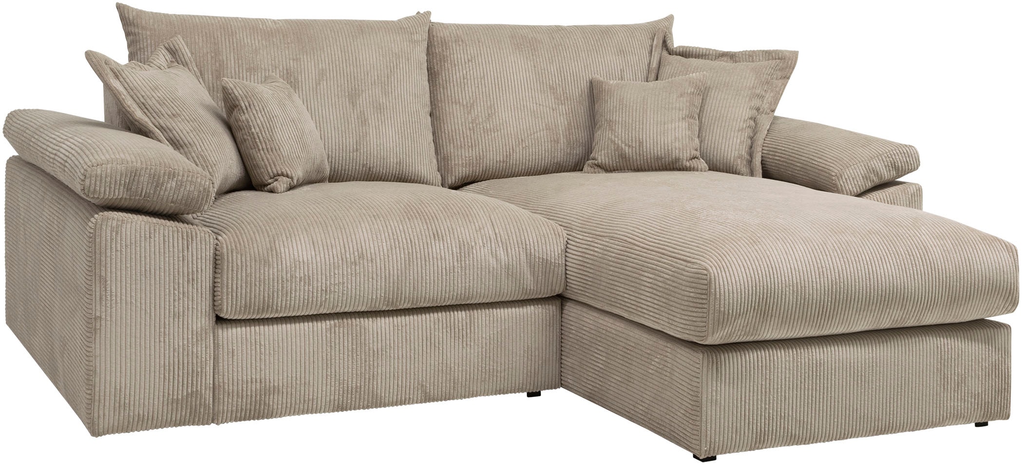 Home affaire Ecksofa »Soft&Cosy XL L-Form - Breite 246 cm«, Mega-Sofa, in C günstig online kaufen