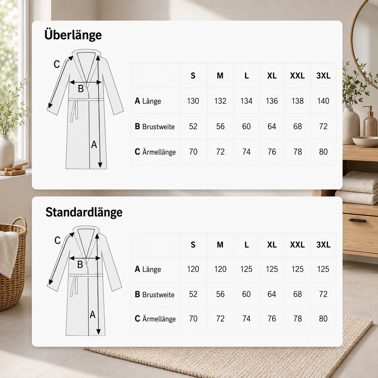 KangaROOS Unisex-Bademantel »Cassidy, für Damen & Herren, Standardlänge & Überlänge« 1 Stk. mit Taschen, Männer und Frauen, Baumwolle, Reise, Hotel, Sauna, S-3XL