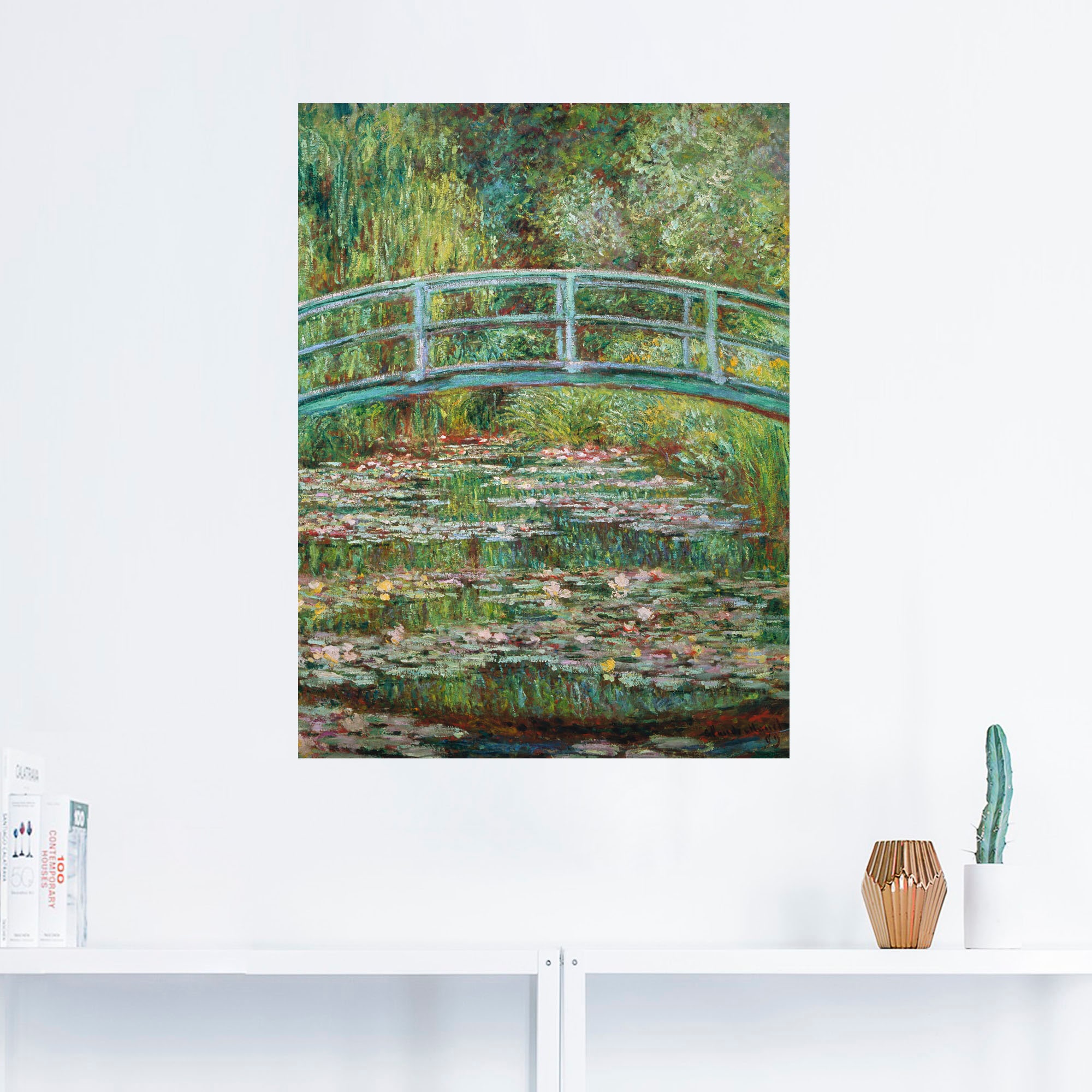 Artland Wandbild »Japanische Brücke. 1899.«, Gewässer, (1 St.), als Leinwan günstig online kaufen