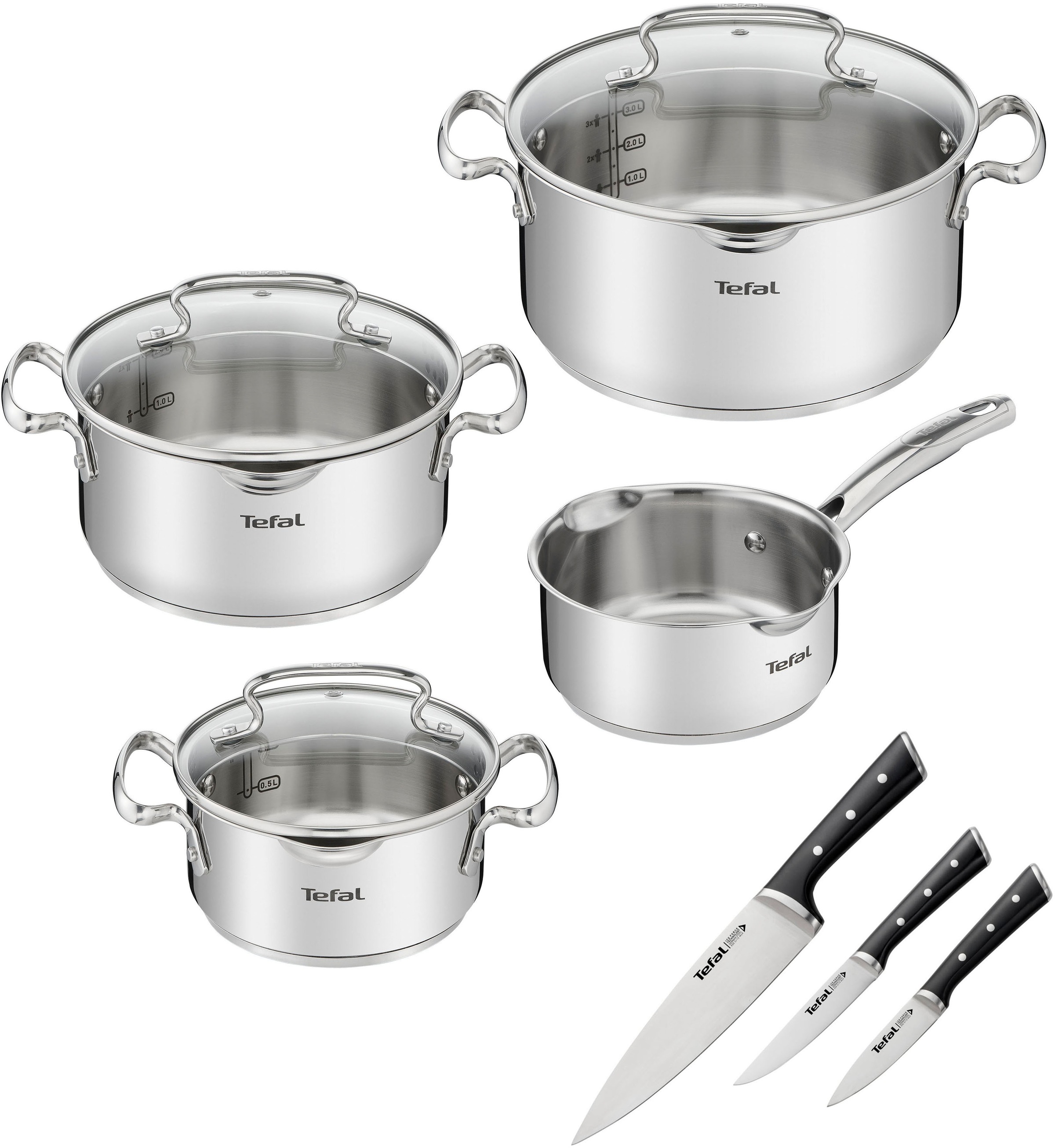 Tefal Topf-Set »G719S7_K2323S74 Duetto+ Ice Force« Set, Kasserolle 16 cm, T günstig online kaufen