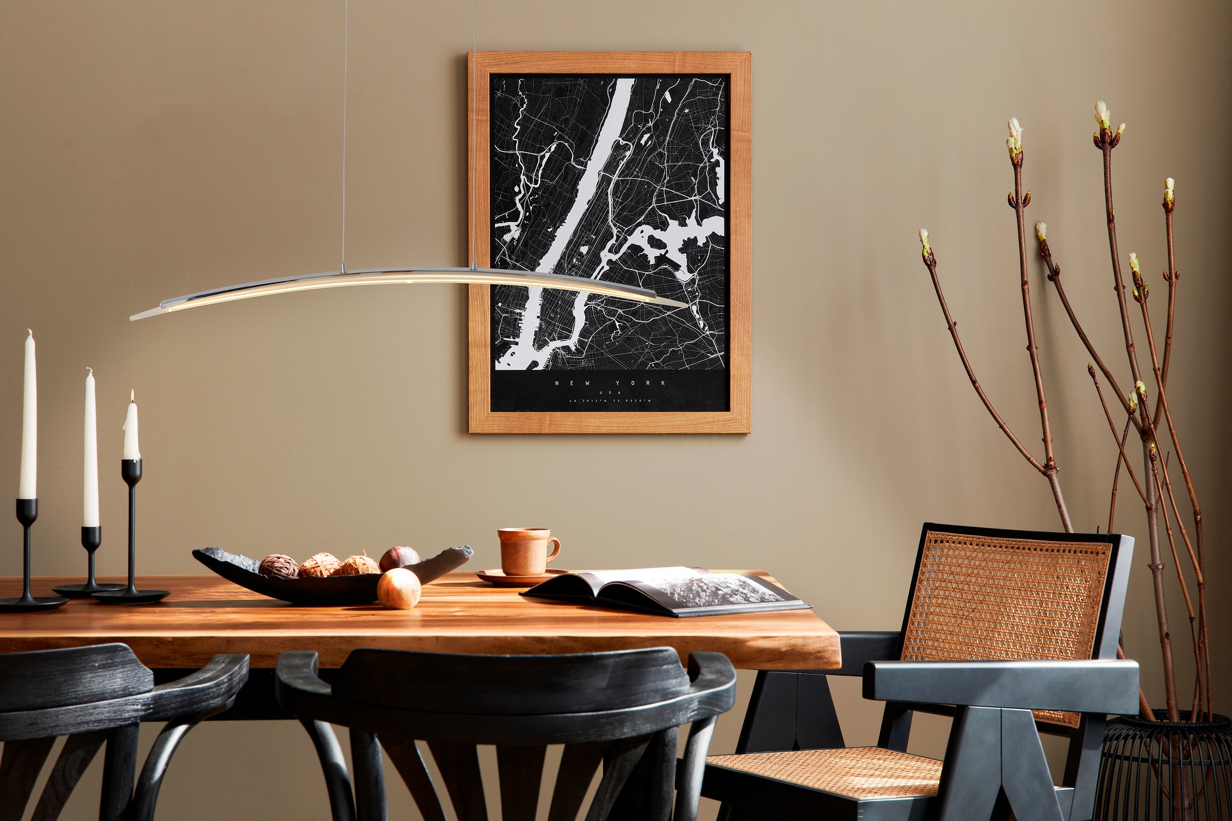 näve LED Pendelleuchte »Surf«, 1 flammig, Leuchtmittel LED-Modul   LED fest günstig online kaufen