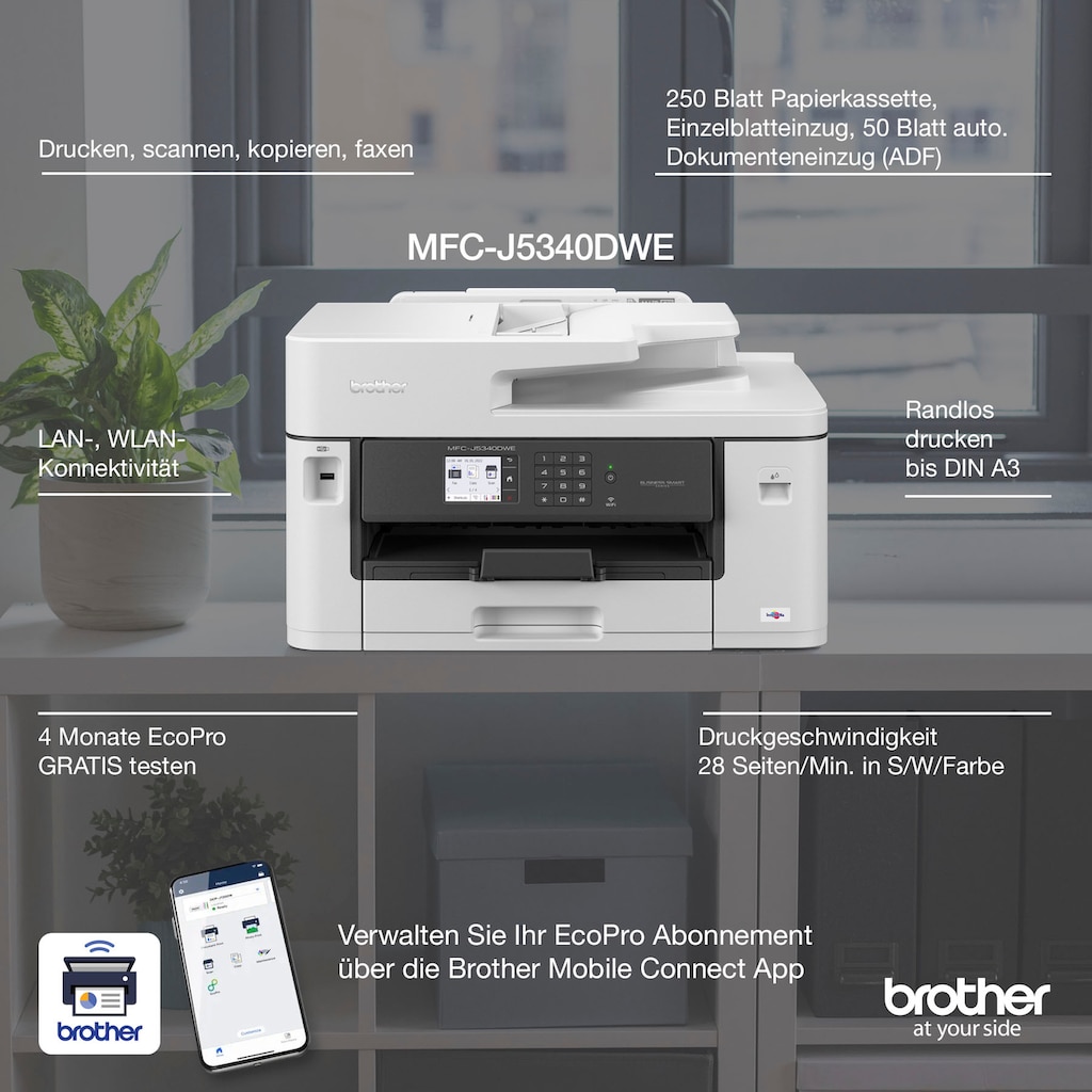 Brother Multifunktionsdrucker »MFC-J5340DWE«
