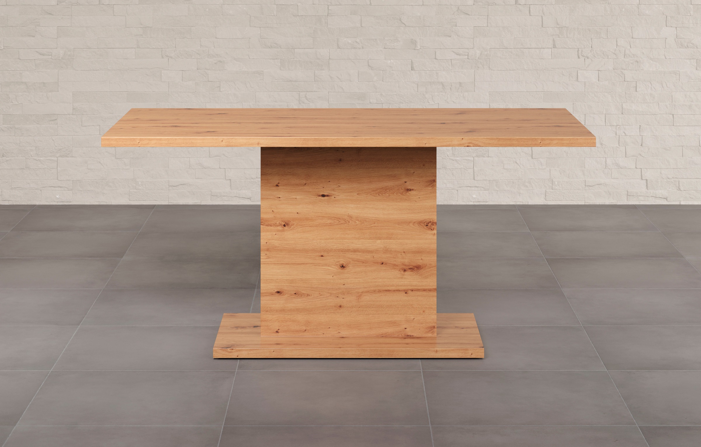 Home affaire Esstisch »Ambres« Säulen-Esstisch - (B/T/H) 160/80/76 cm günstig online kaufen