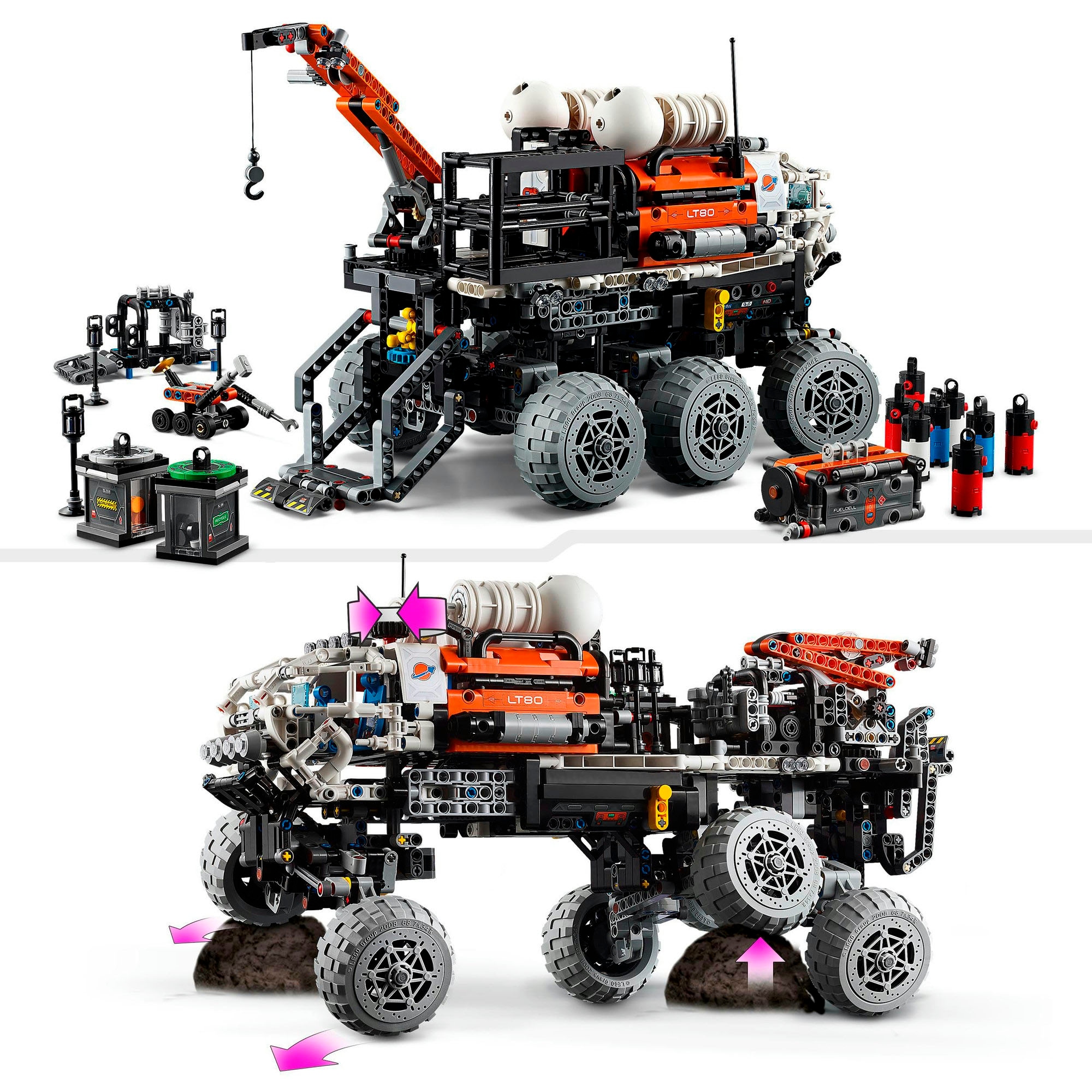 LEGO® Konstruktionsspielsteine »Mars Exploration Rover (42180), LEGO® Technic«, (1599 St.), Made in Europe
