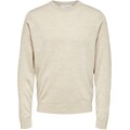 SELECTED HOMME Rundhalspullover »TOWN MERINO KNIT«