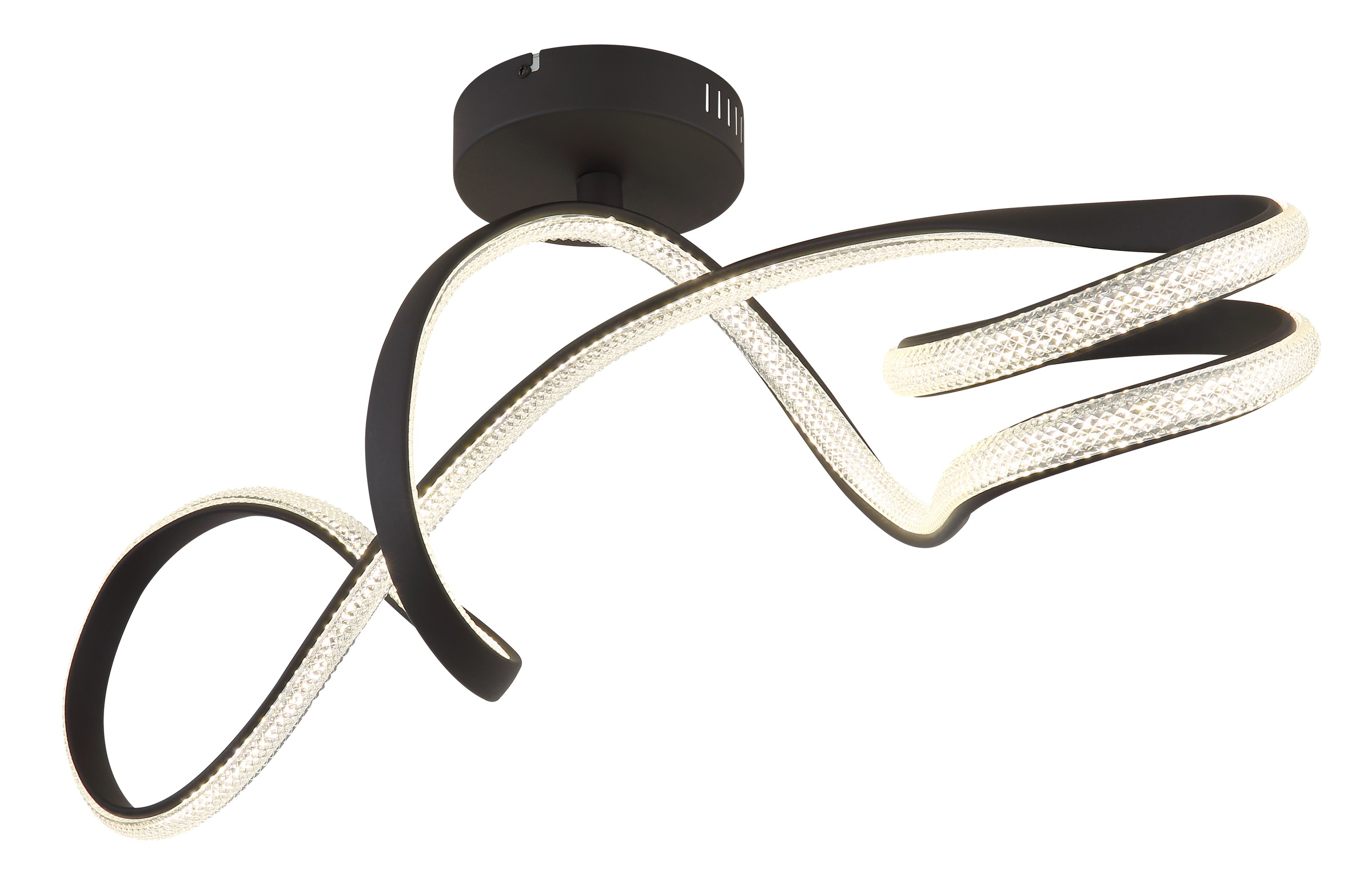 GLOBO LIGHTING Deckenleuchte »SWIRL« LED-Modul 1 Stk. Warmweiß Deckenlampe Wohnzimmer-Leuchte Schlafzimmer-Leuchte Flur Küche