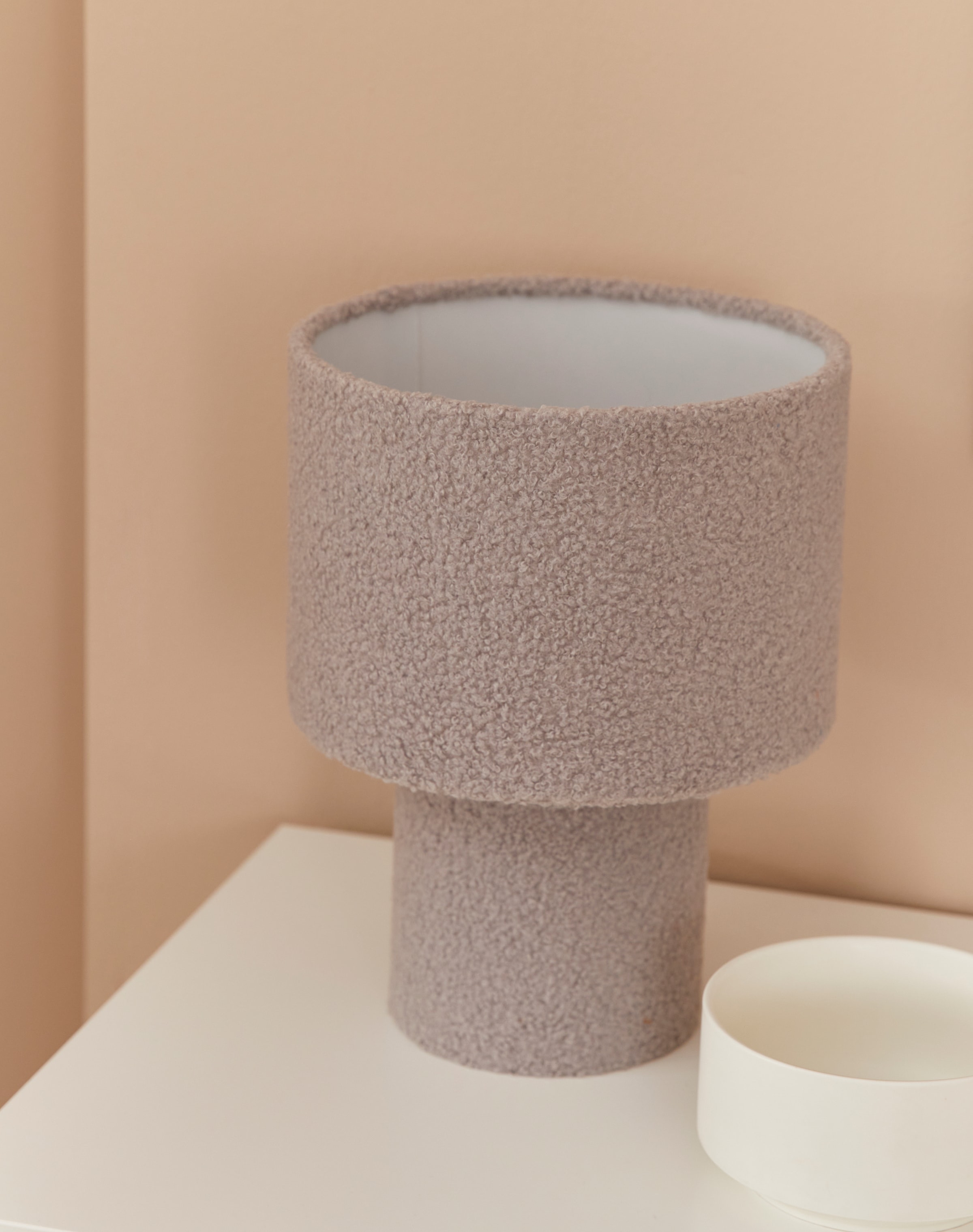 LeGer Home by Lena Gercke Tischleuchte »Linnea Pilz Lampe - Travertin Steinfuß«, Leuchtmittel E14 | ohne Leuchtmittel, Pilzleuchte, Tischlampe, Höhe 35,5 cm, Naturstein, Pilzlampe