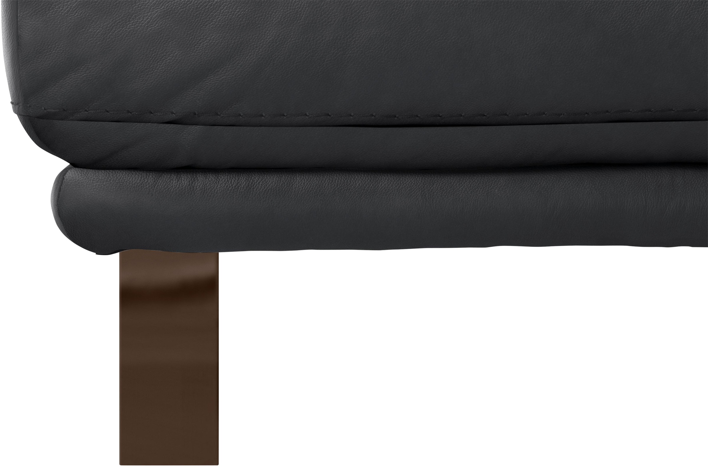 W.SCHILLIG Hocker »montanaa«, mit Metallkufen in Bronze pulverbeschichtet, Breite 71 cm