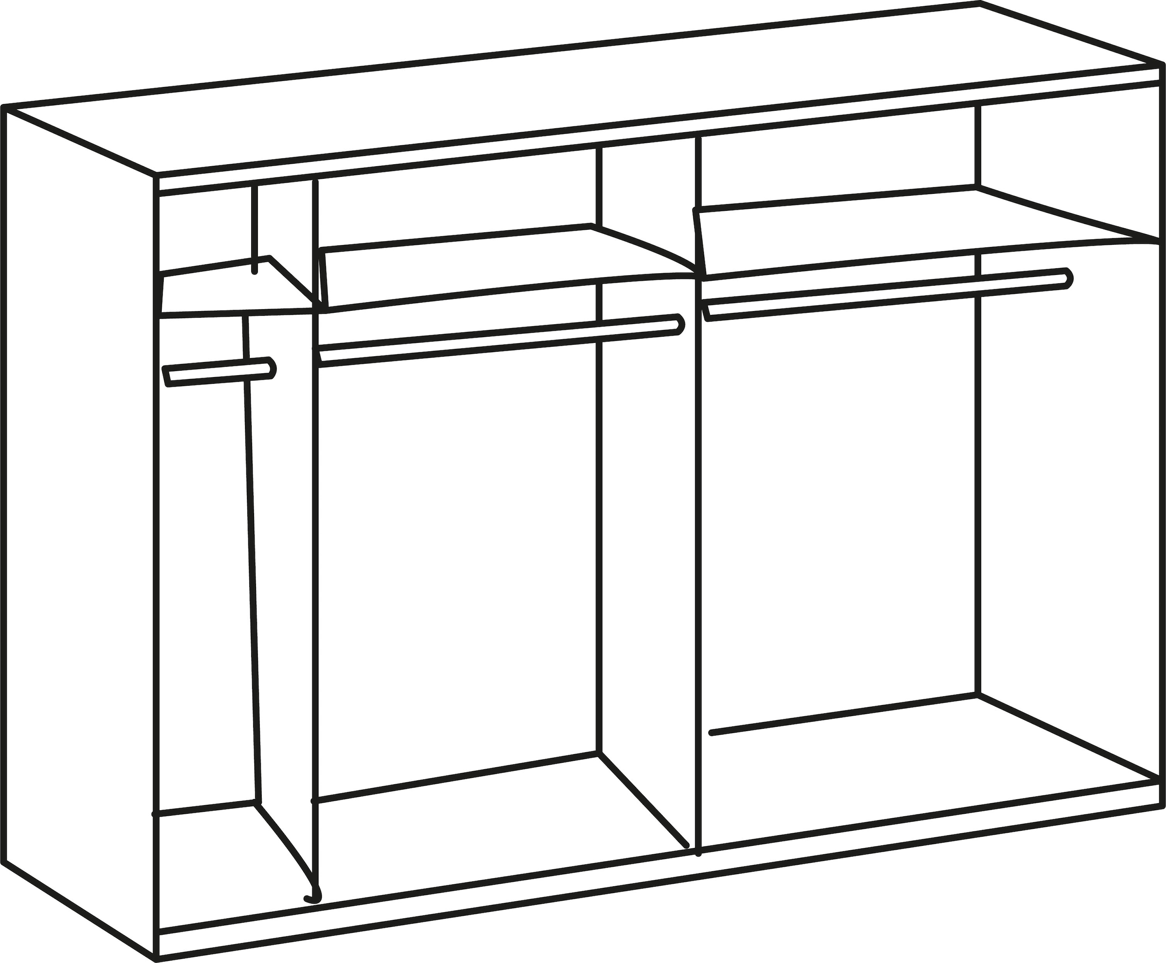 Wimex Schwebetürenschrank »Level by fresh to go«