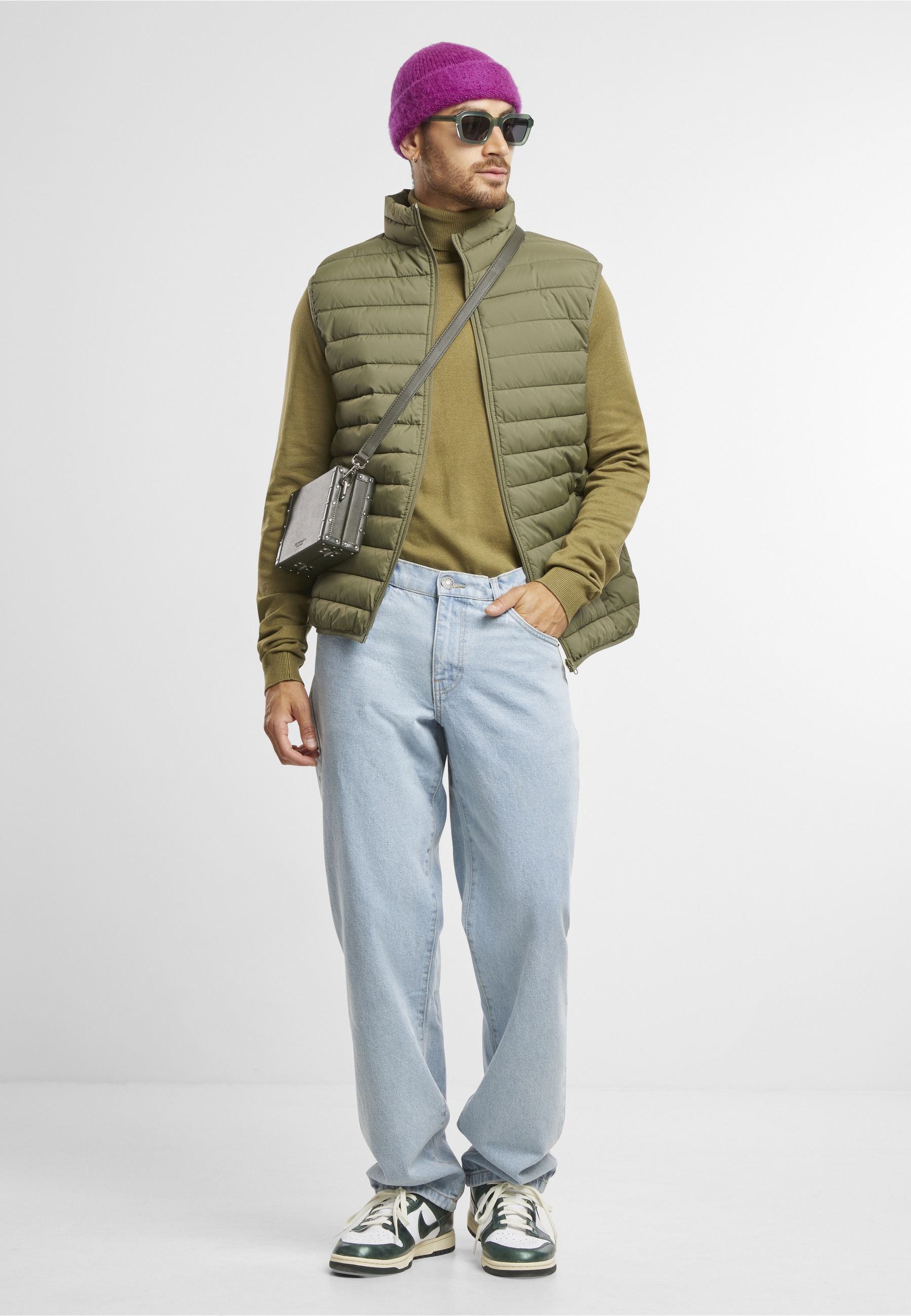 URBAN CLASSICS Steppweste »Urban Classics Basic Light Weigh Vest« 1 Stk.