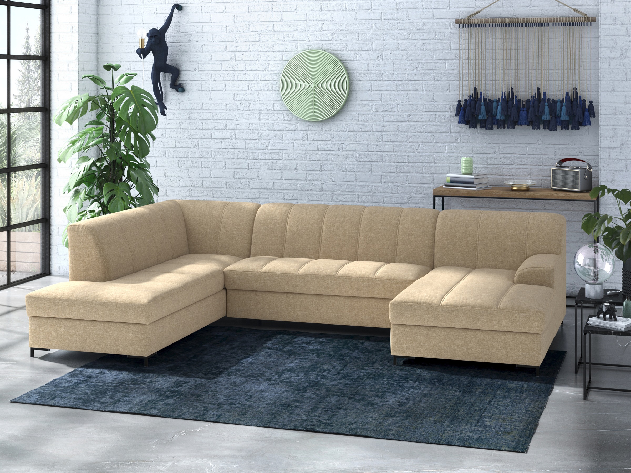 Home affaire Wohnlandschaft »Balme, moderne Formensprache, zeitloses Design günstig online kaufen