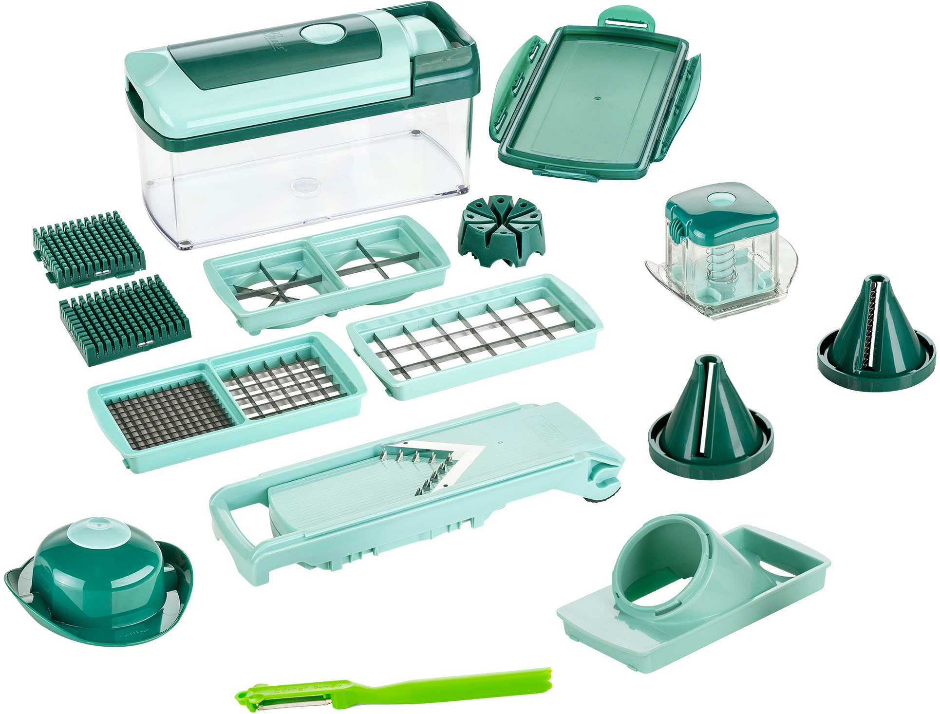 Zerkleinerer »Nicer Dicer Fusion inkl. Börner Kombi-Schäler, Set 17-tlg.«,...