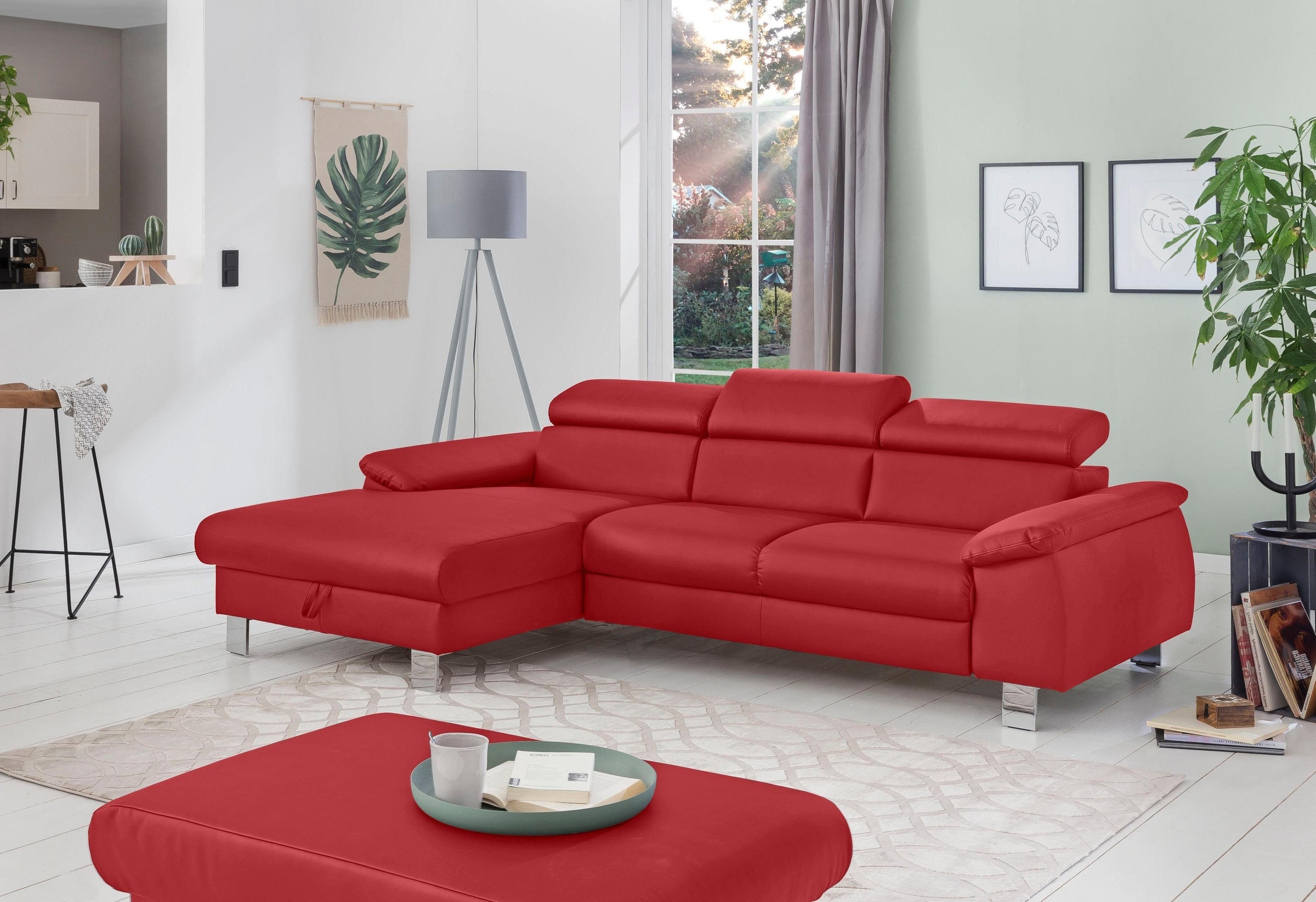 COTTA Polstergarnitur »Komaris L-Form, B: 242 bzw. 100 cm (Set: Ecksofa & H günstig online kaufen
