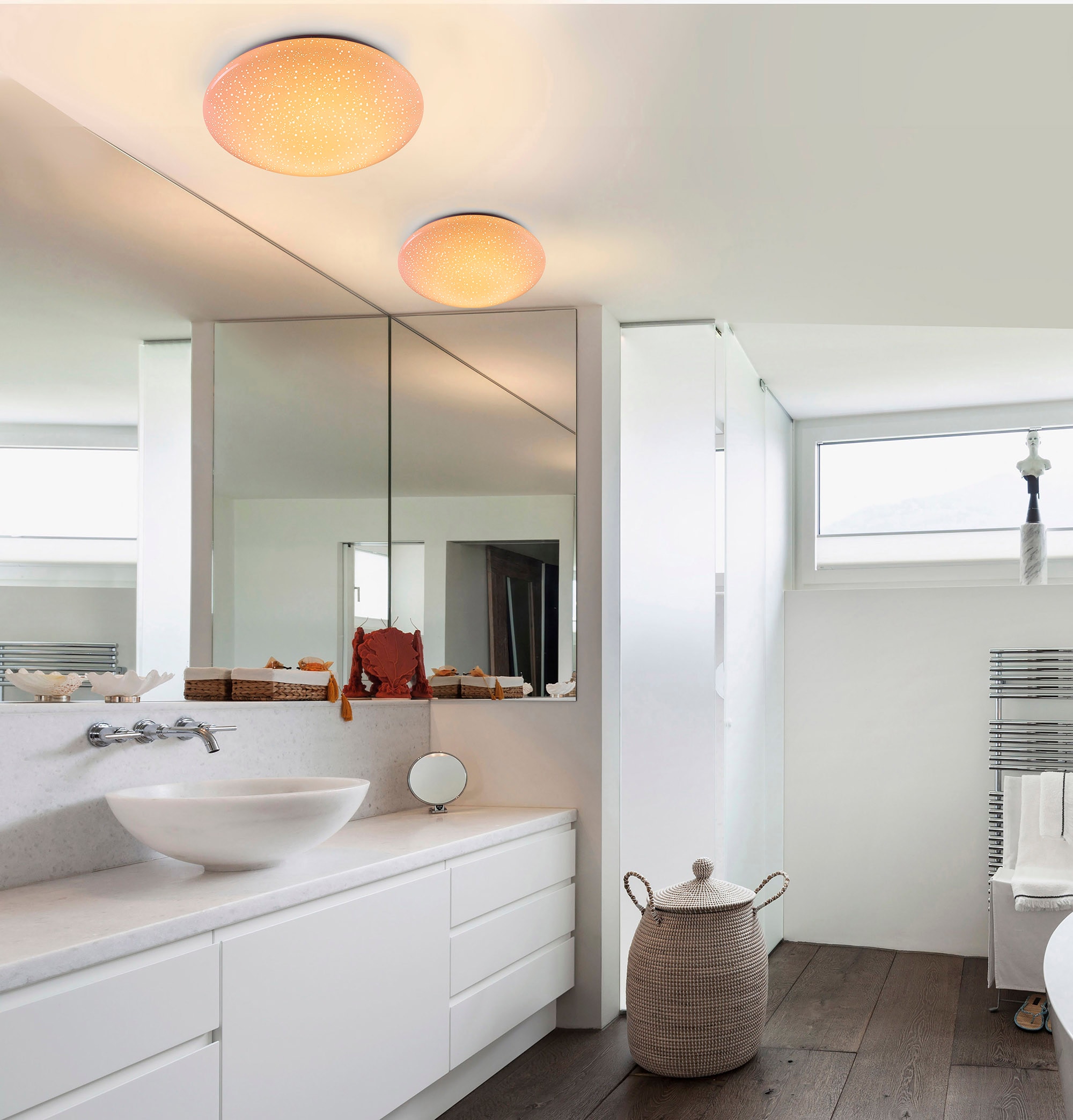 JUST LIGHT Deckenleuchte »SKYLER« LED-Board 1 Stk. Neutralweiß | Tageslichtweiß | Warmweiß RGB+W