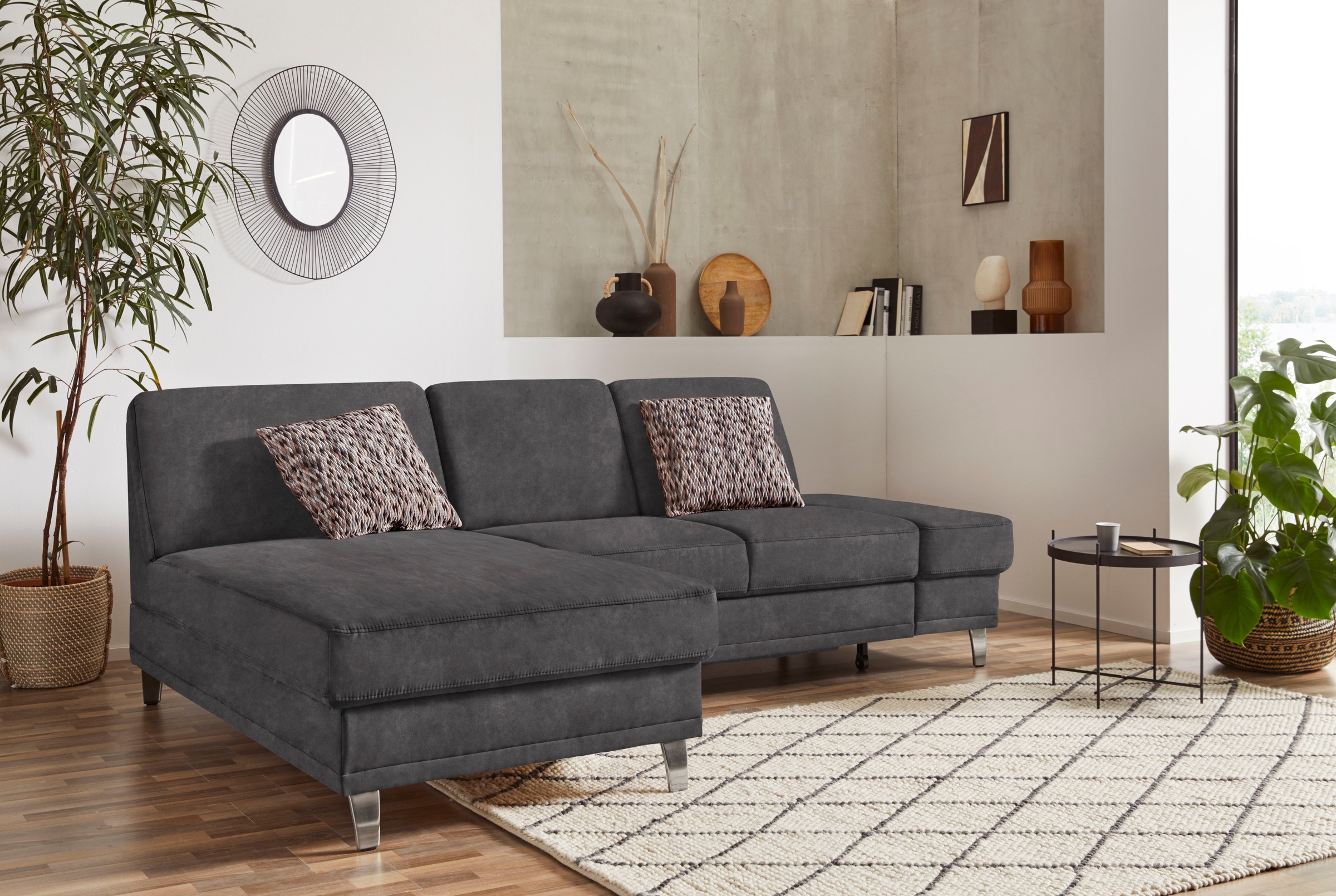 sit&more Ecksofa »Clio L-Form«, wahlweise mit Bettfunktion oder Vorziehsitz günstig online kaufen