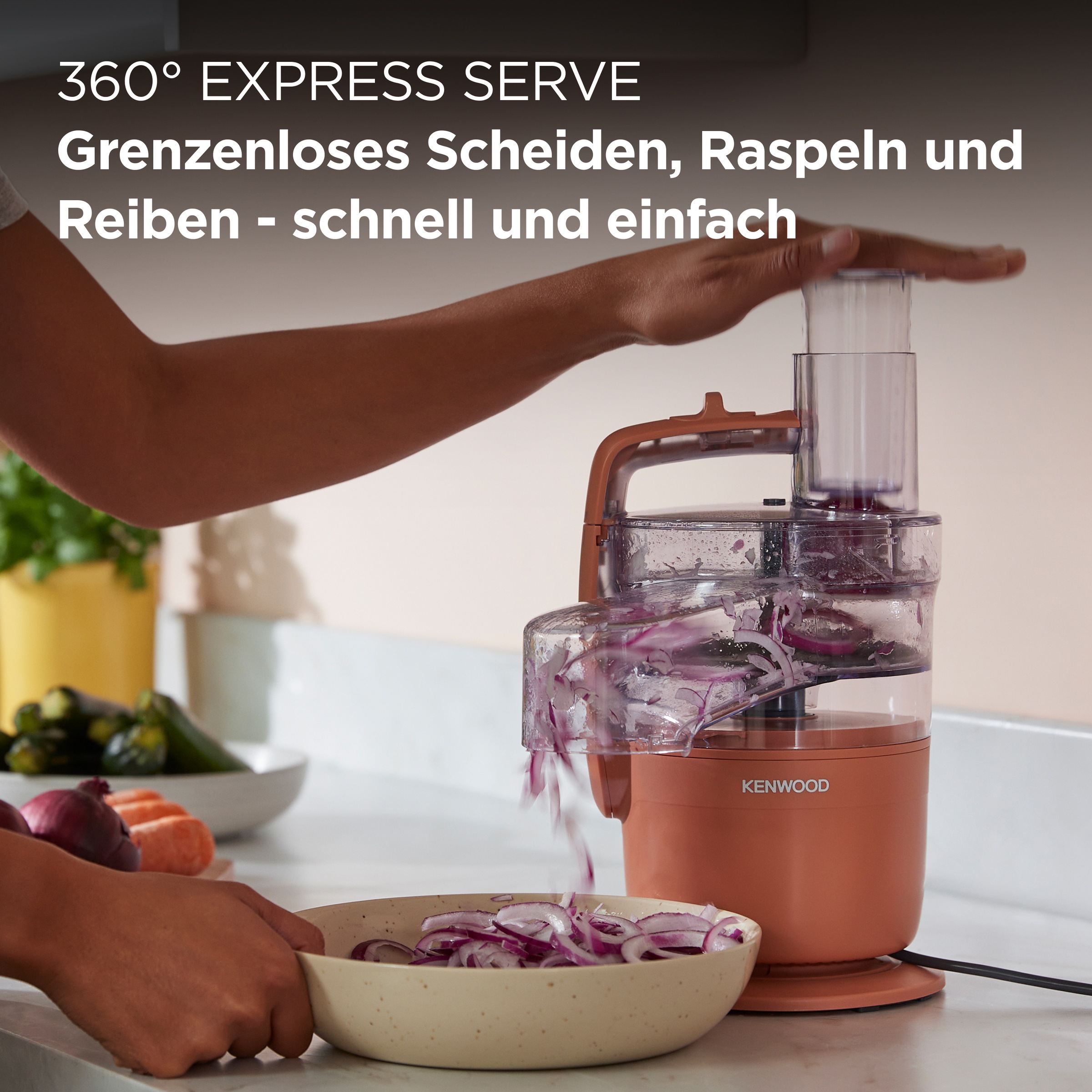 Kenwood Küchenmaschine »MultiPro Go FDP23.140GY« Kompakt-Küchenmaschine zum Schneiden, Reiben, Pürieren & Teig Kneten