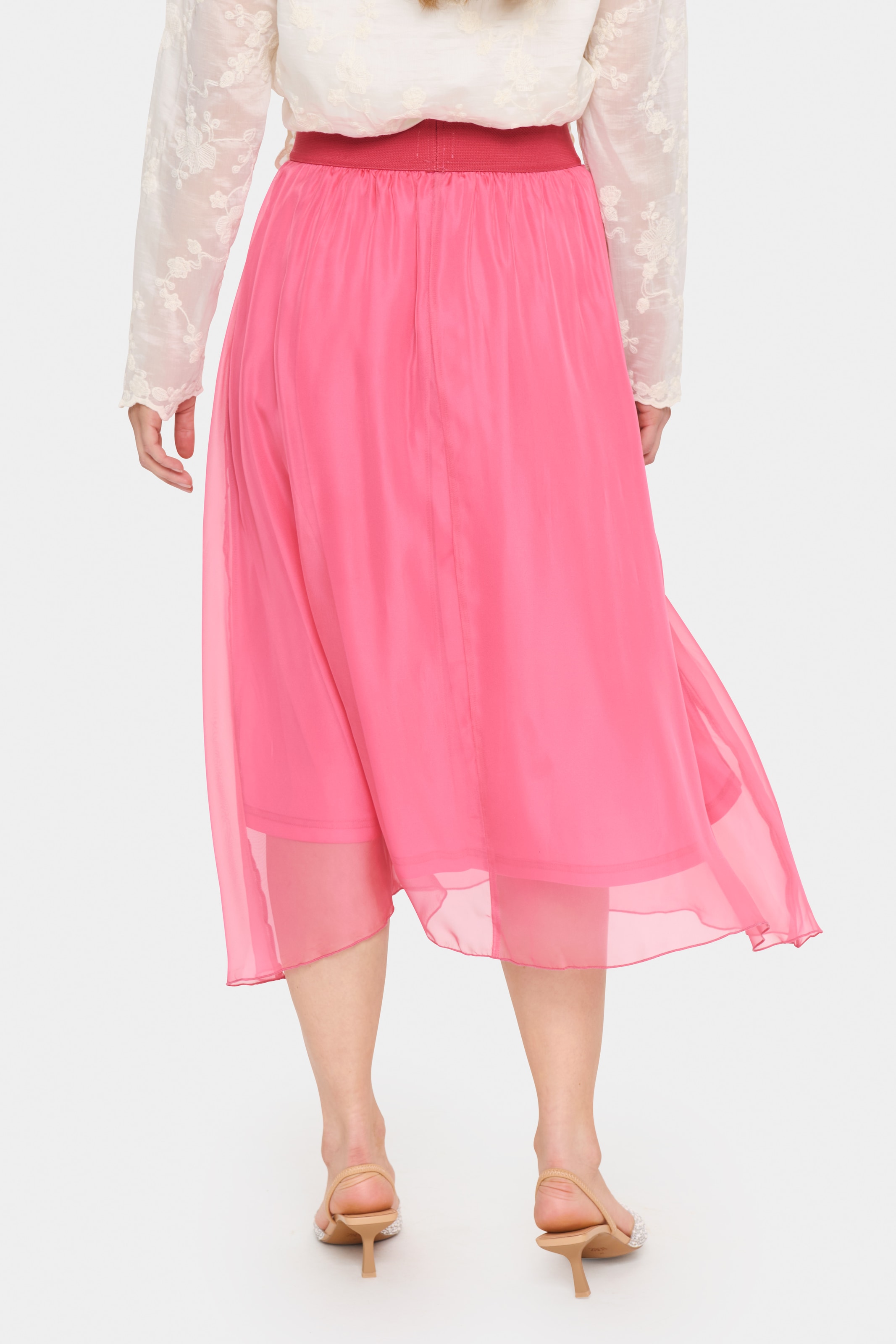 Saint Tropez Midirock »CoralSZ Skirt«, aus Chiffon