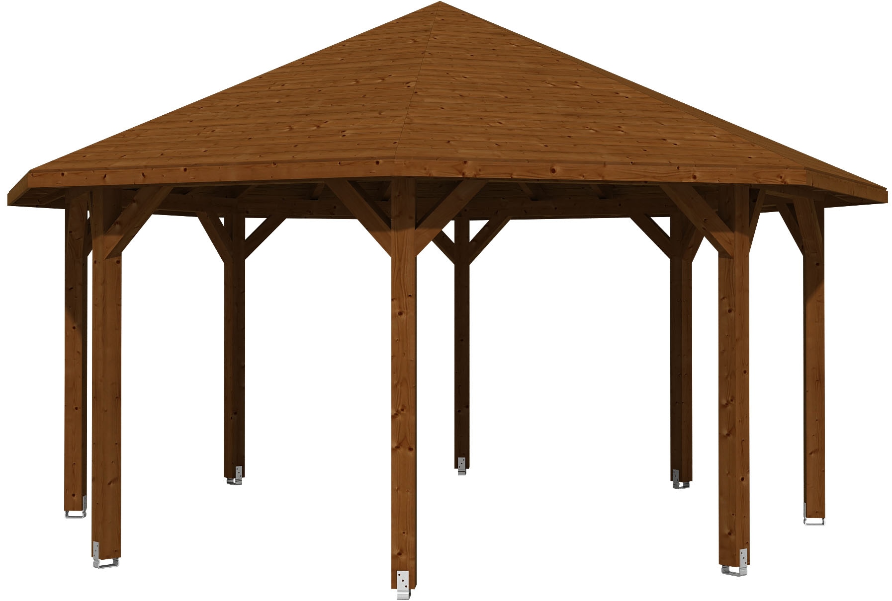 Skanholz Holzpavillon »Nice 3«, Leimholz, 471 x 471 cm